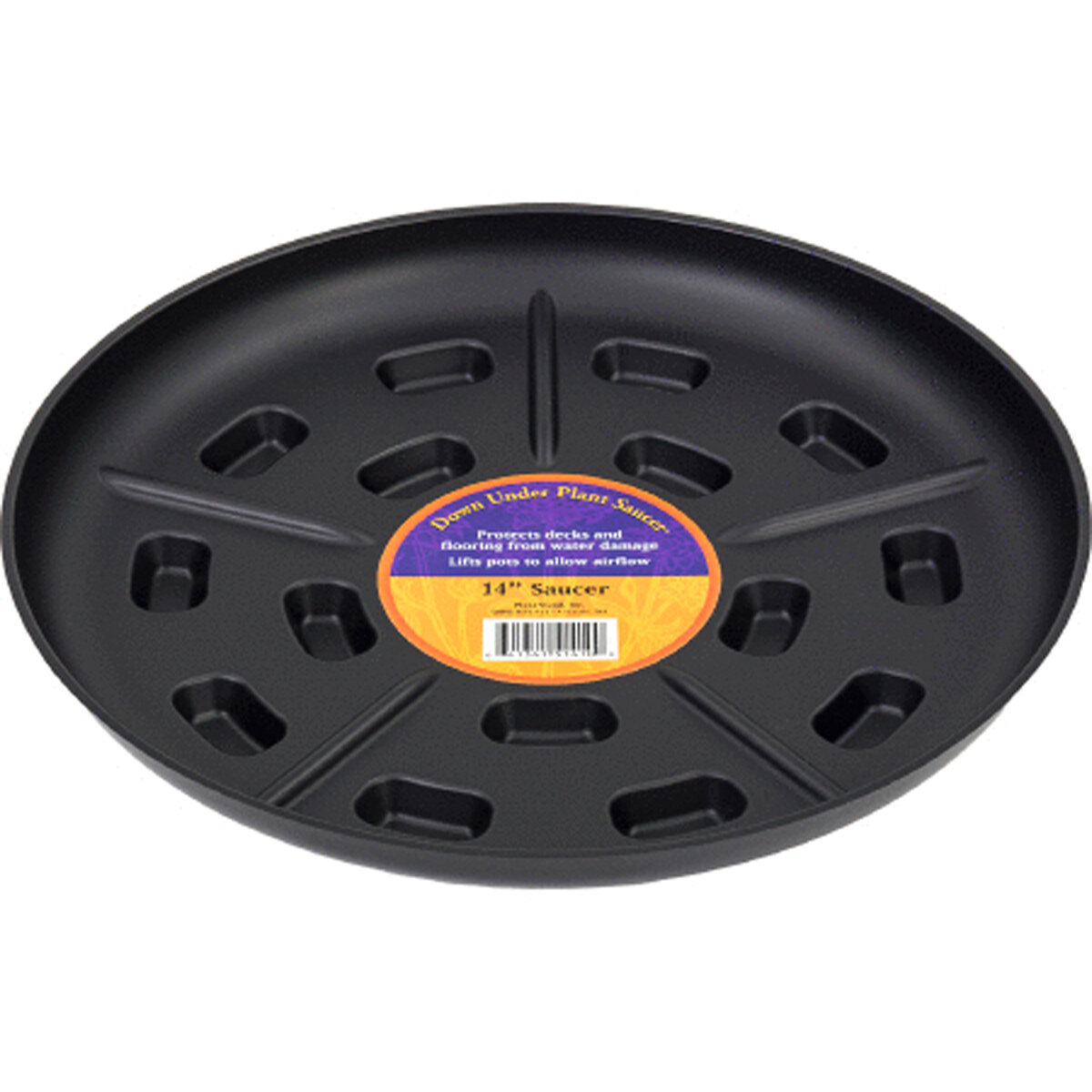 Down Under Plant Saucer 14" Black