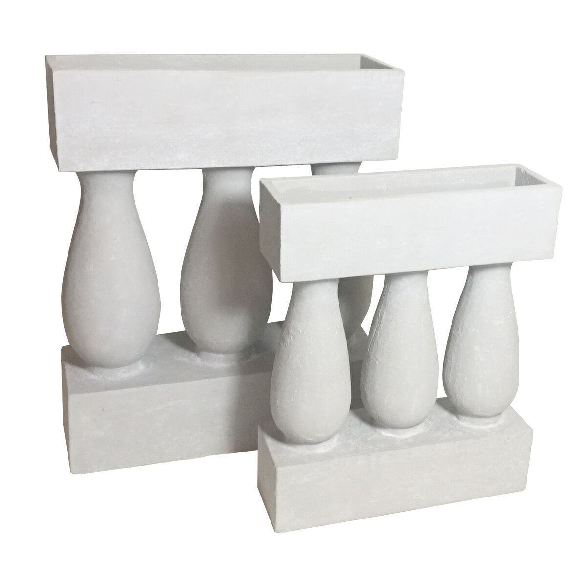Baluster Cement Planter 26x8x32cm