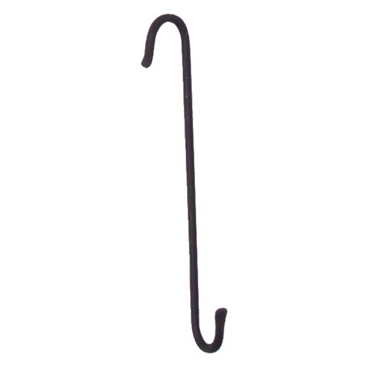 8" J Hook Double Black