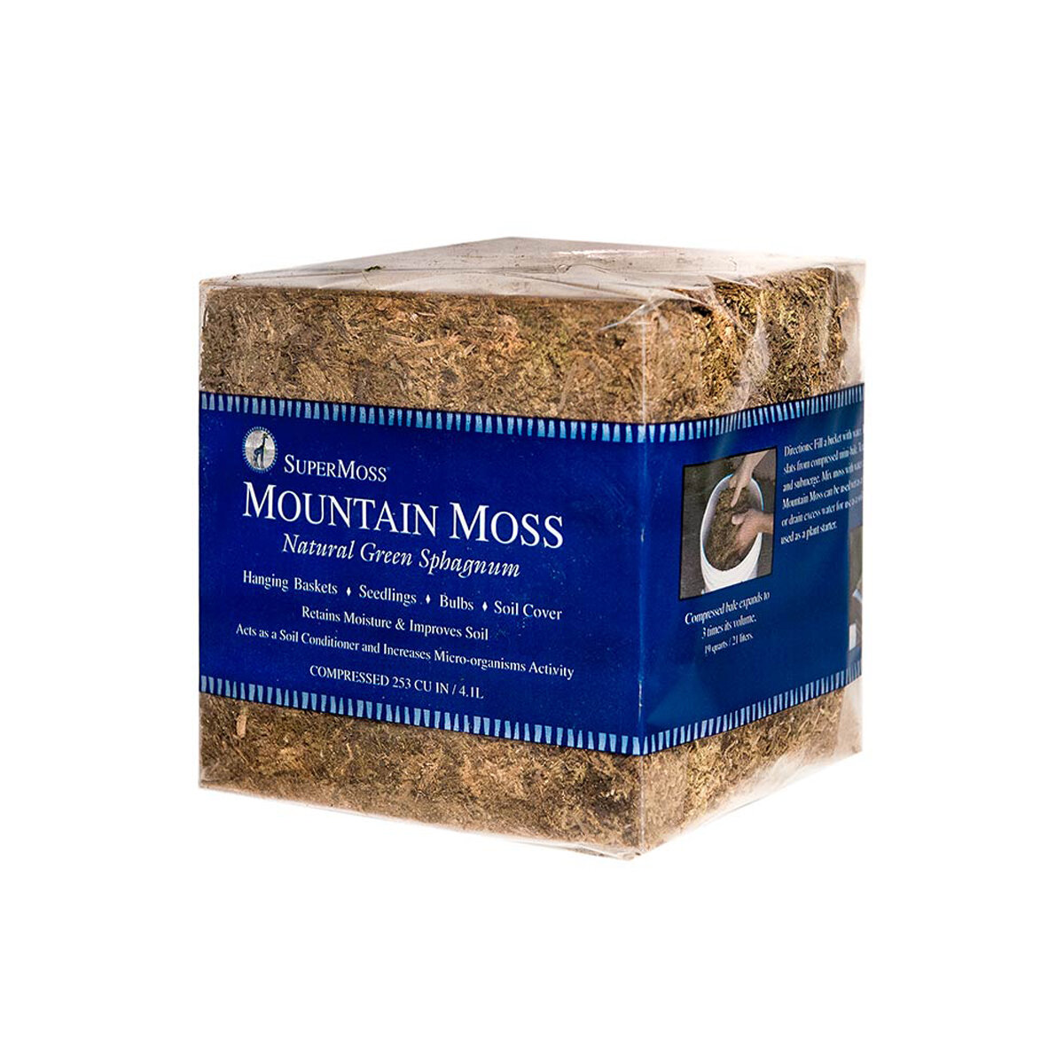 Mountain Moss Dried Natural Green 343 Cu In