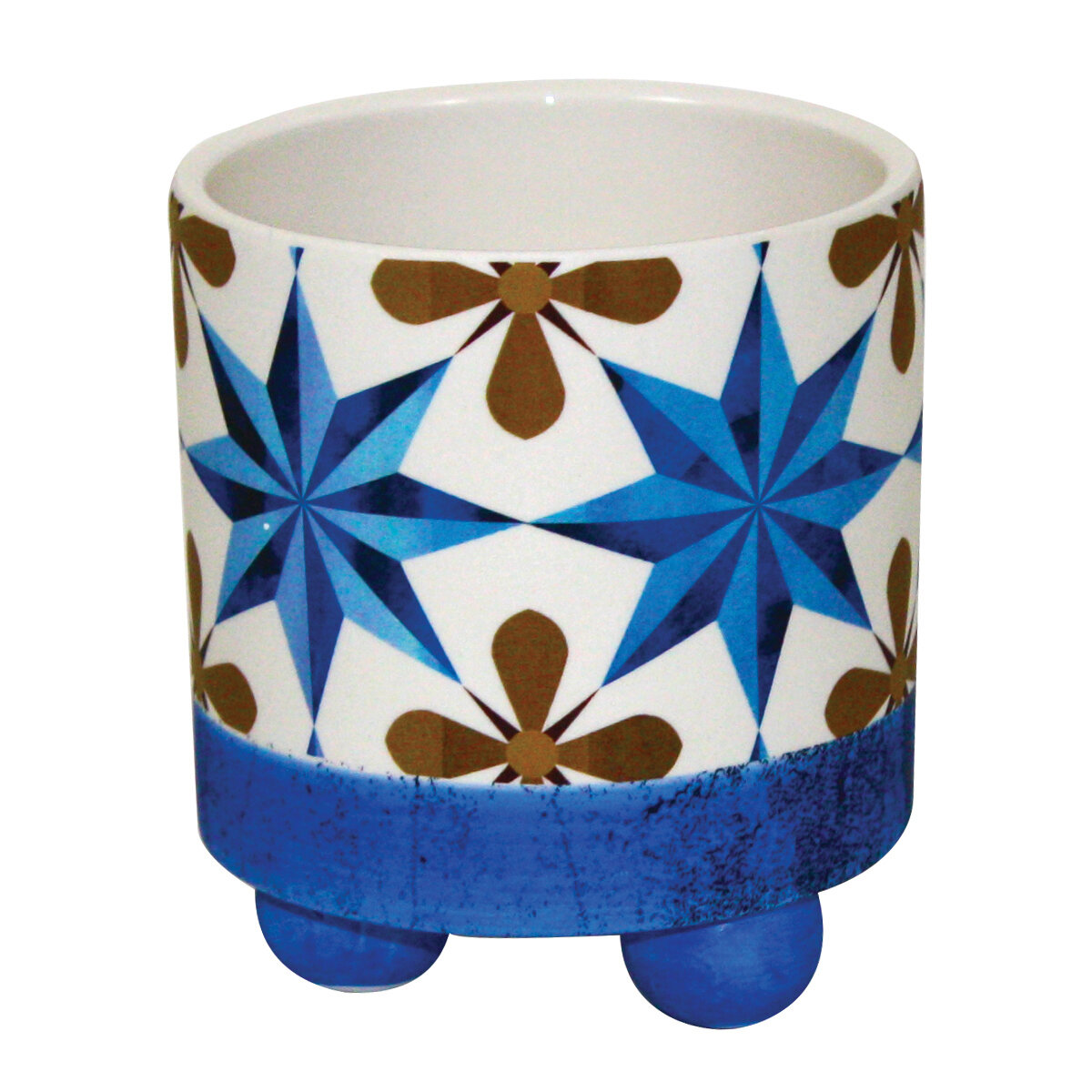 Bohemian Blue Star 4½" x 4"