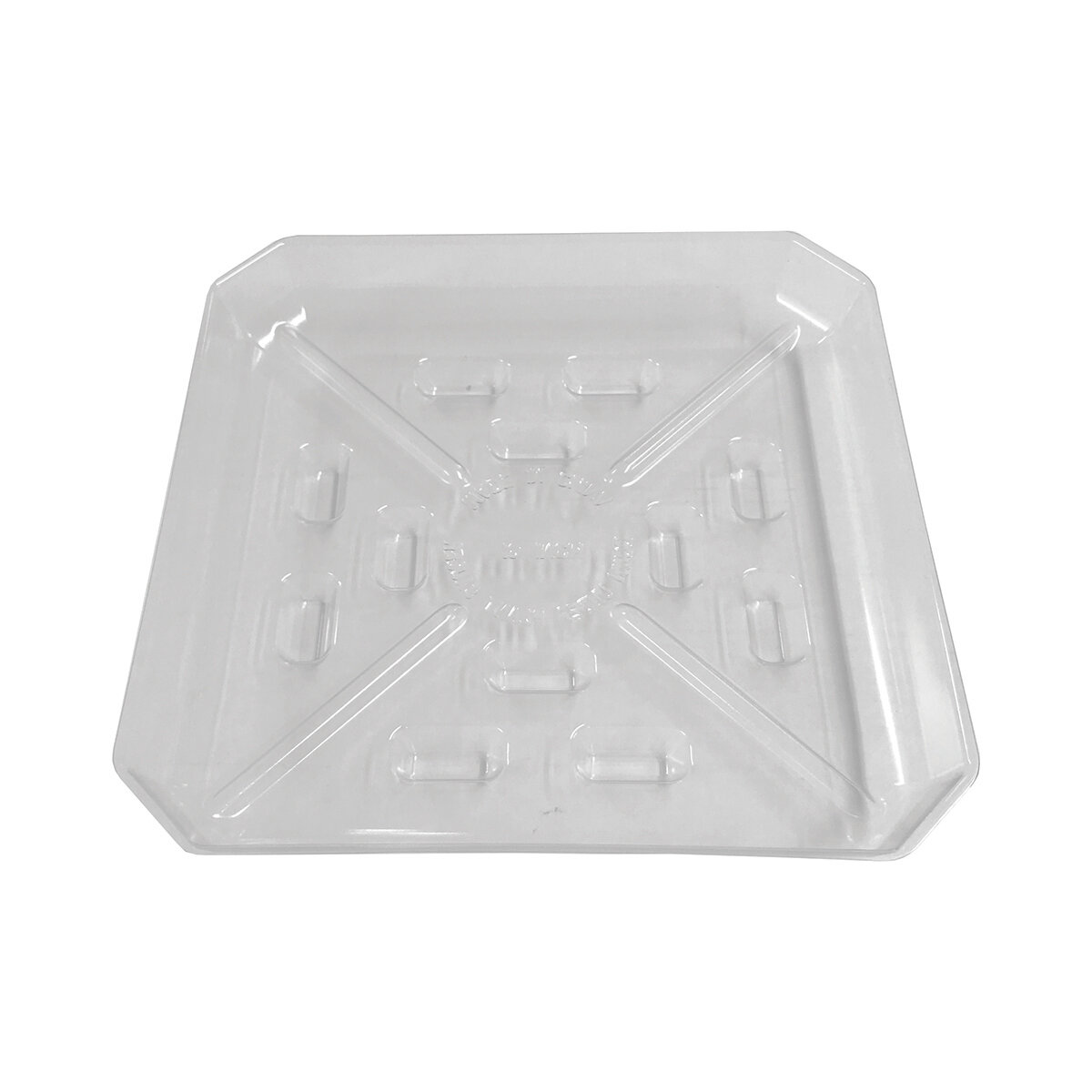 Down Under Plant Square Saucer 10" Clear