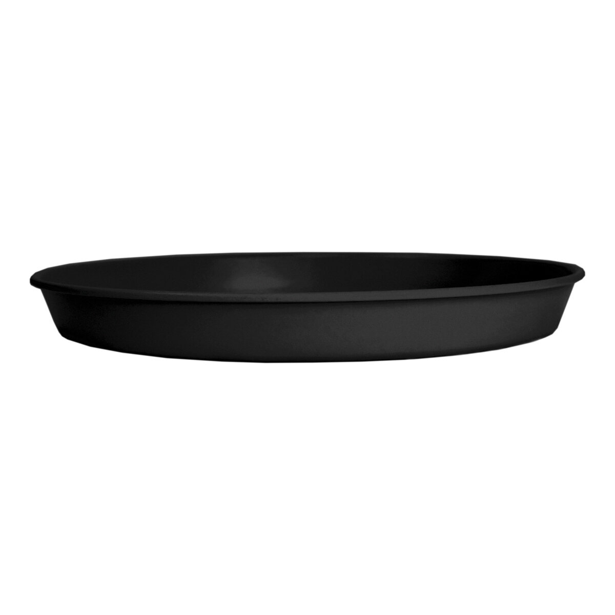 6" Prima Saucer in Black