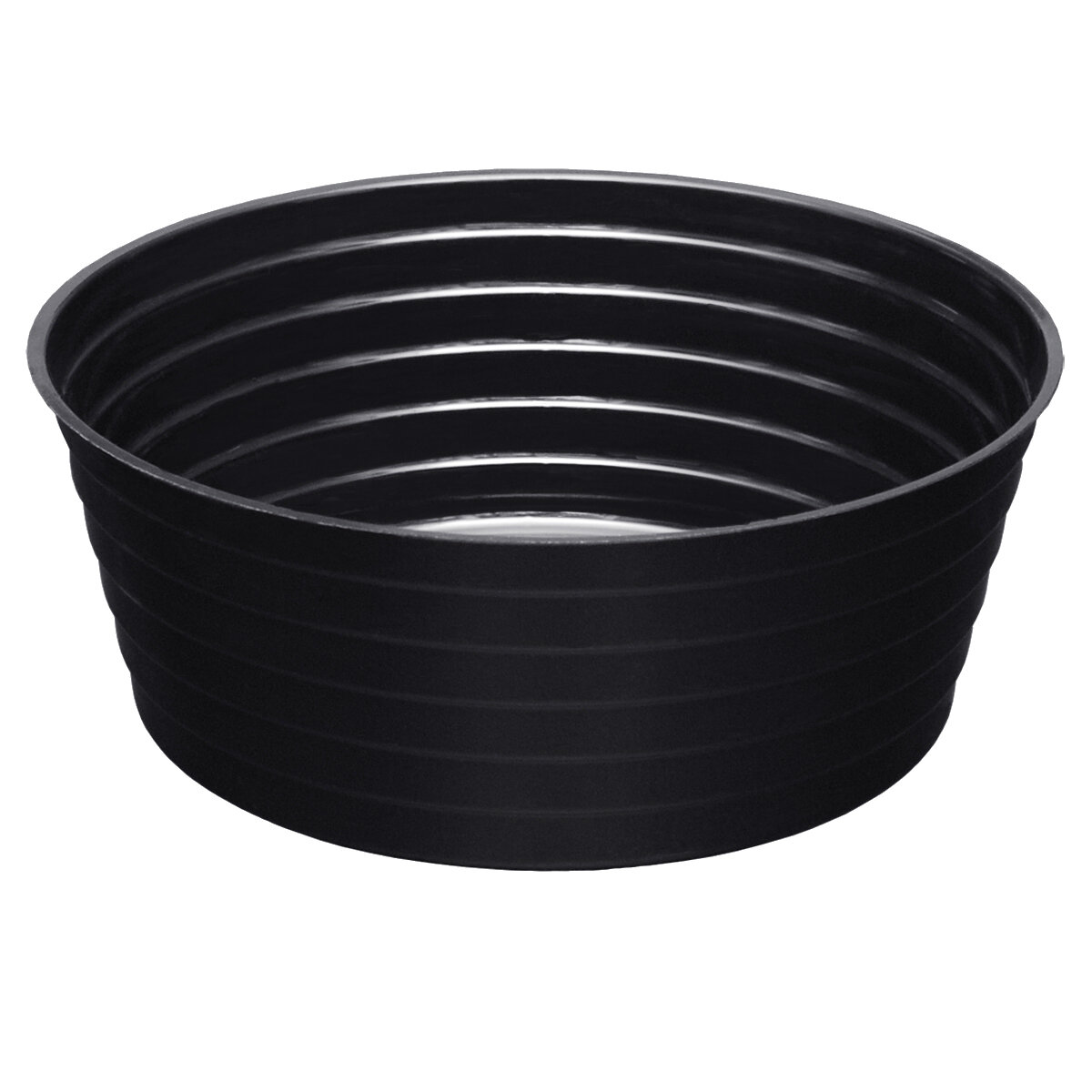10" Black Plant Saucers Deep 3 3/4"