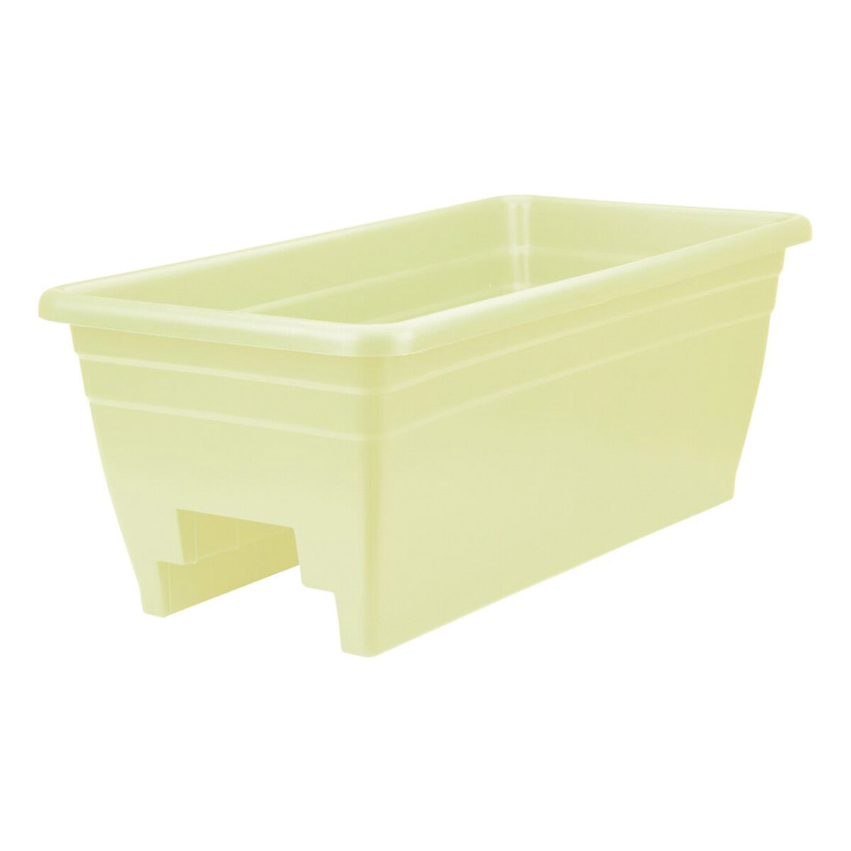 24" Deck Rail Box Planter White