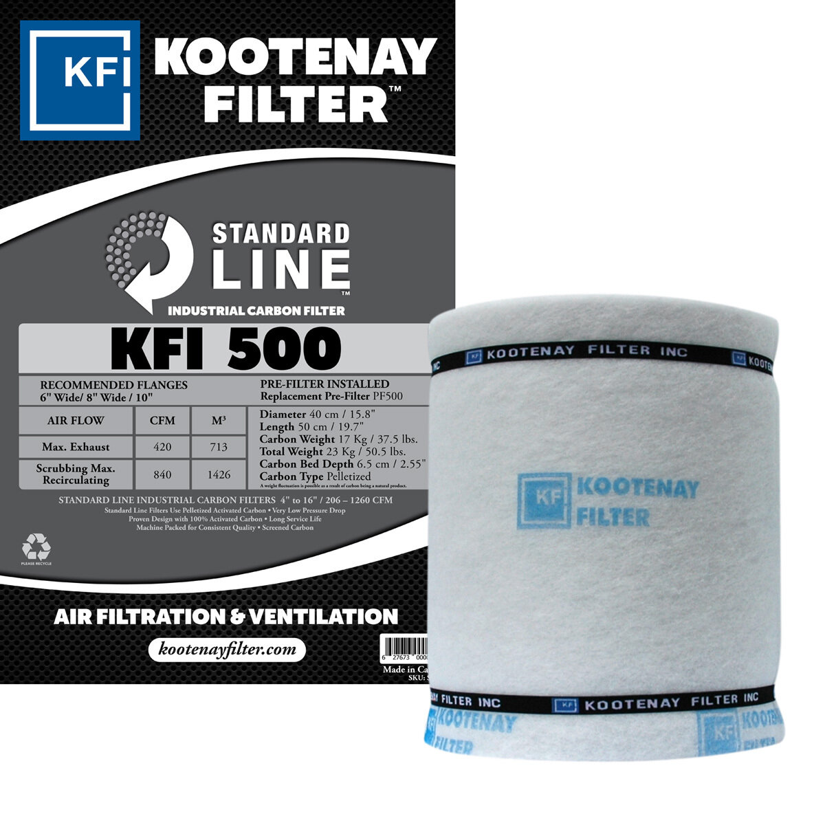 Kootenay Filter 500 Standard Line 420 cfm