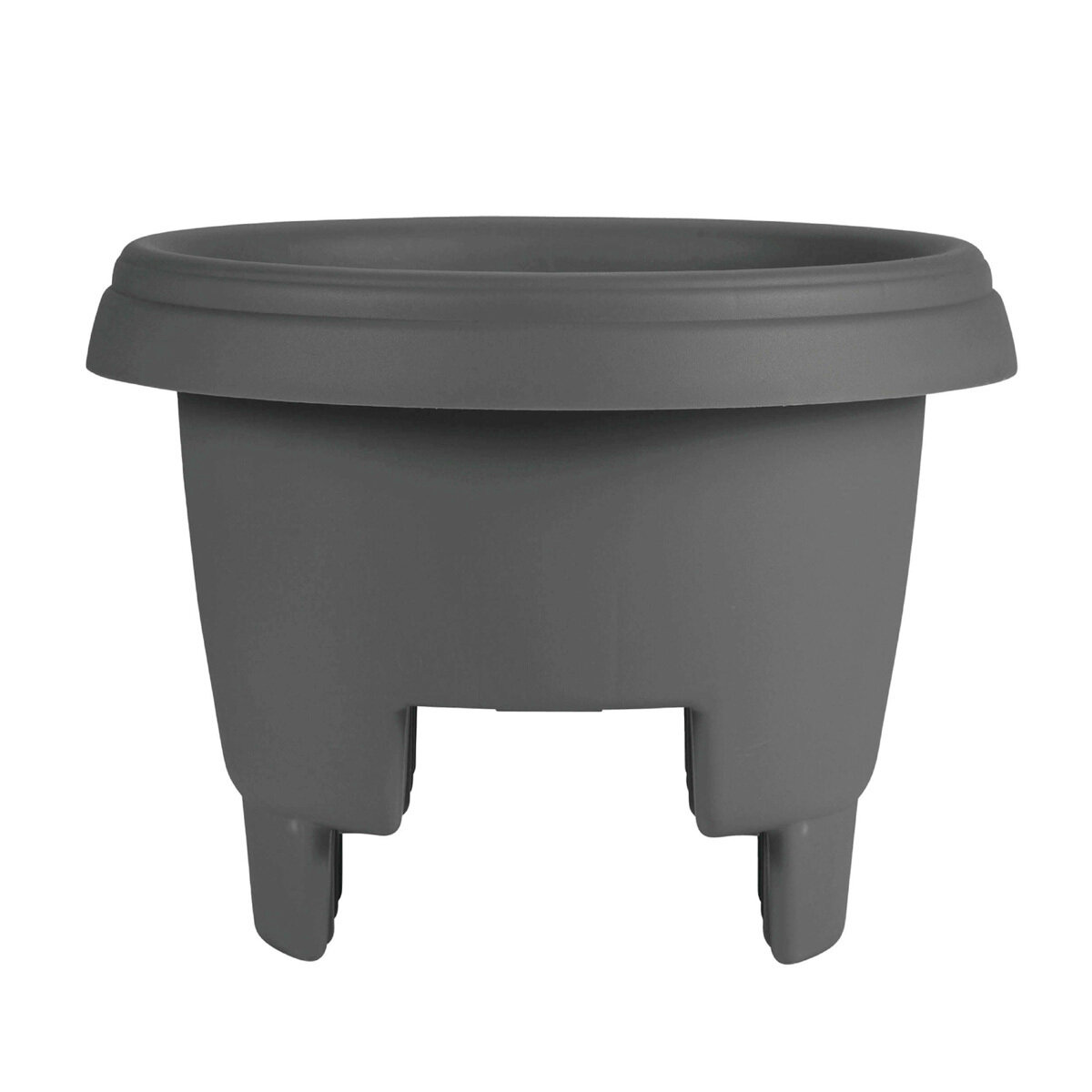 12" Deck Rail Planter Charcoal