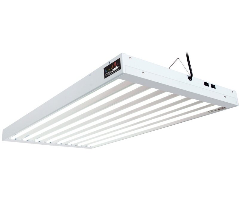 AgroBrite T5 432W 4ft 8 Tube Fixture w/Bulbs AgroBrite T5 432W 4ft 8 Tube Fixture w/Bulbs