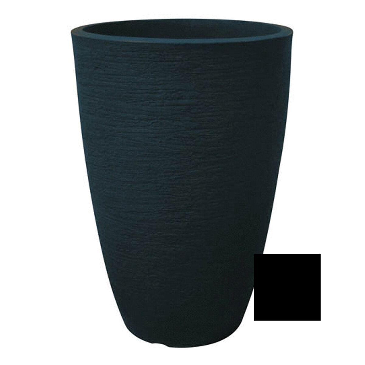 Modern Conic Planter Round 53cm Black