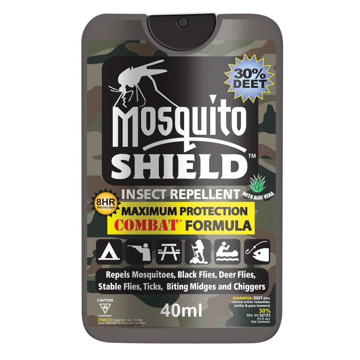 40ml Combat Spray Pump 30% Deet w/ Display