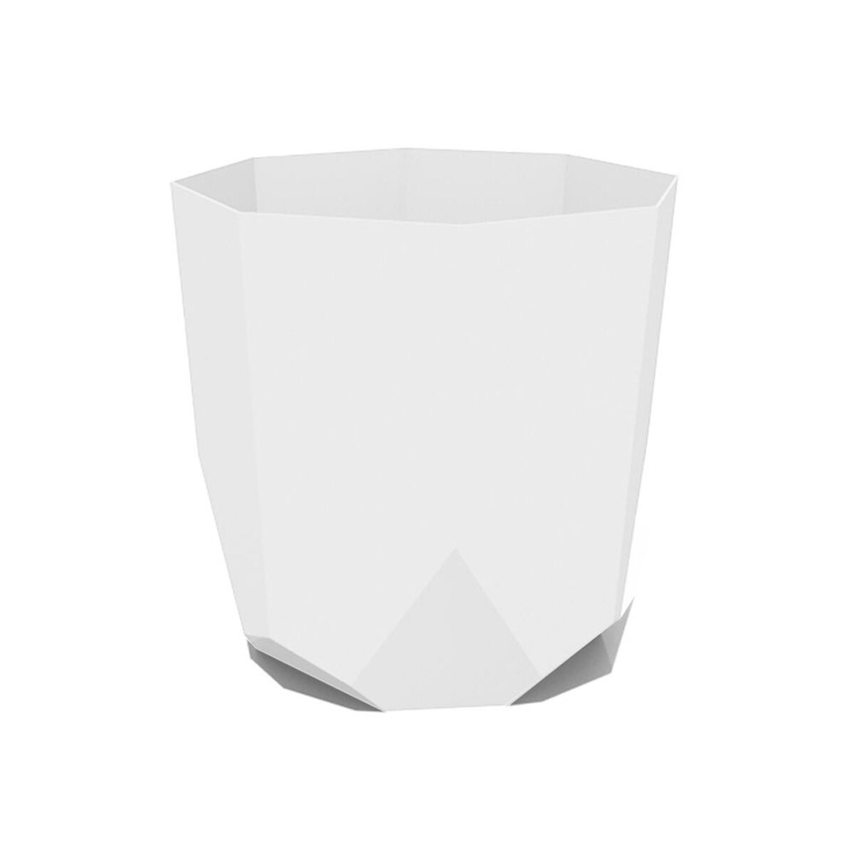 10" Tuxton Planter Casper White