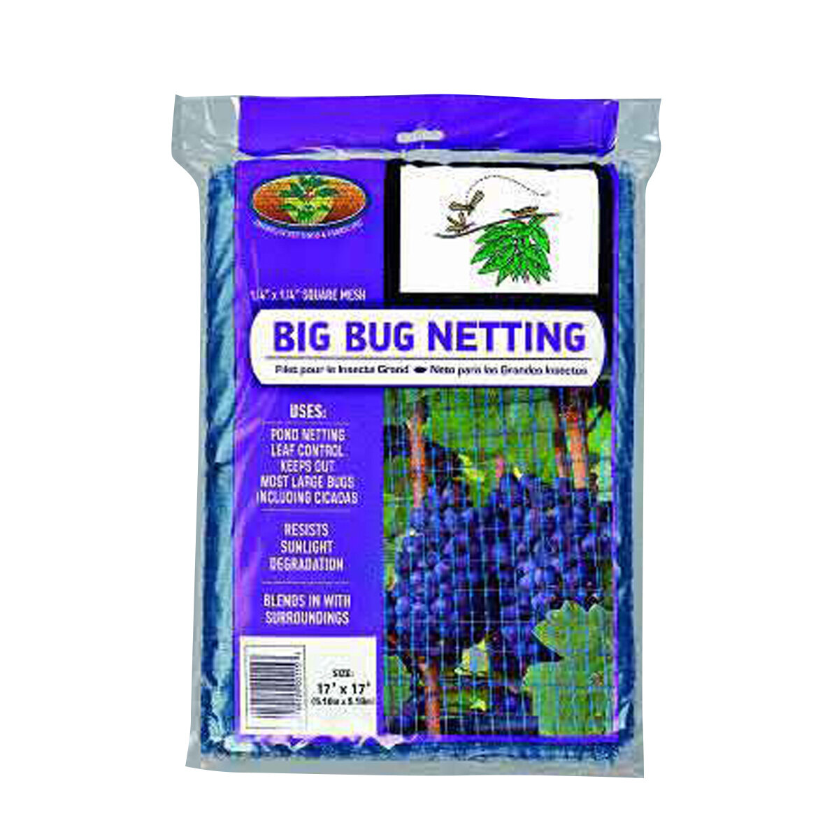 Big Bug Netting (Blu 1/6") 8'X16'
