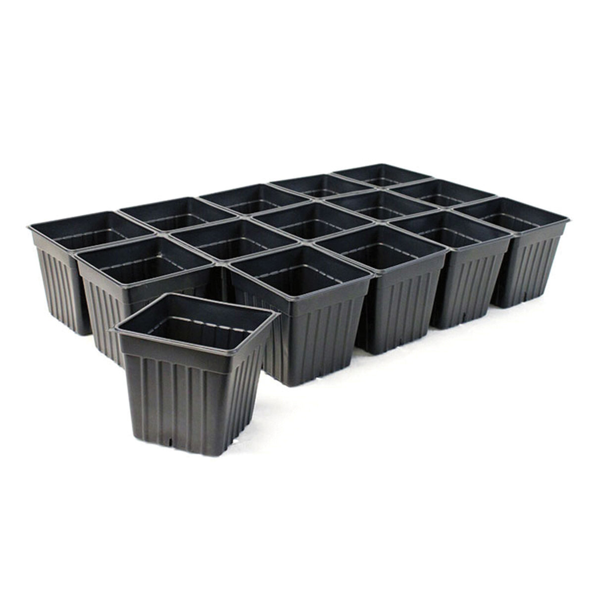 Plastic Sheet Pot 4" Square   CS (50)