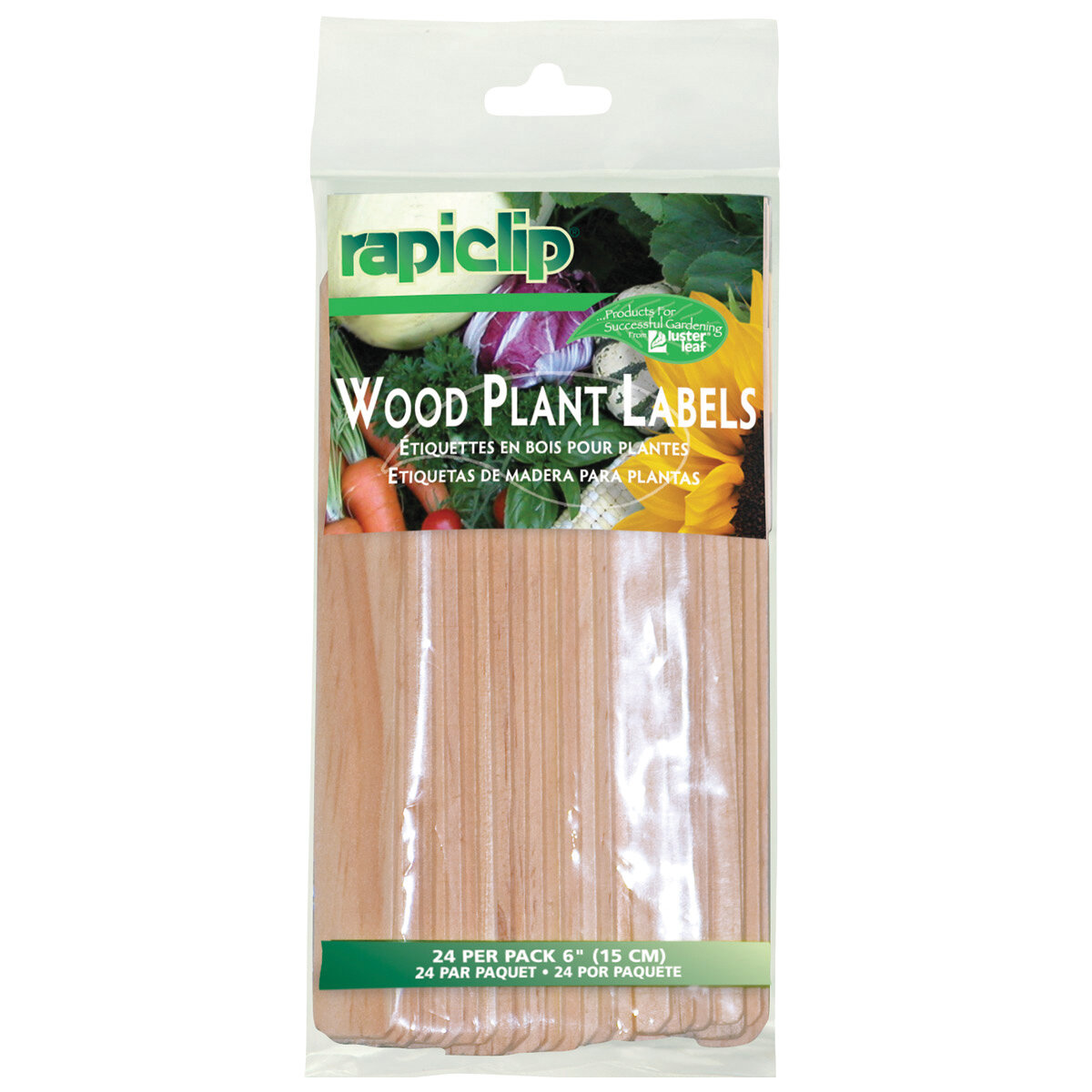 Rapiclip Wood Plant Labels 6"