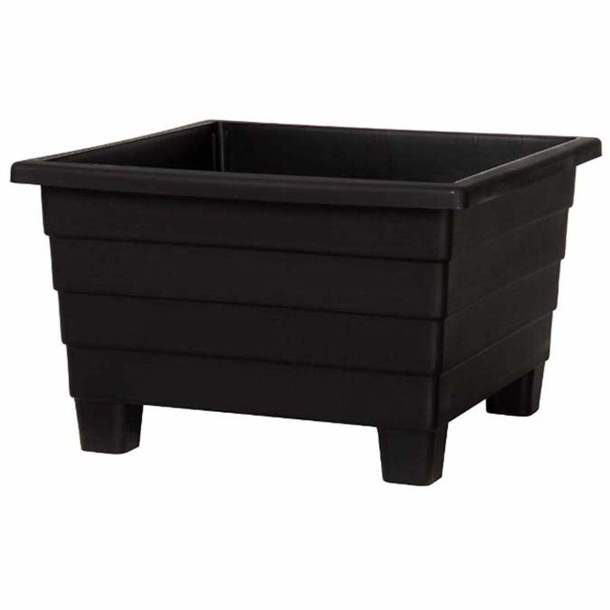 FUTURA 16" Square Patio Planter Black
