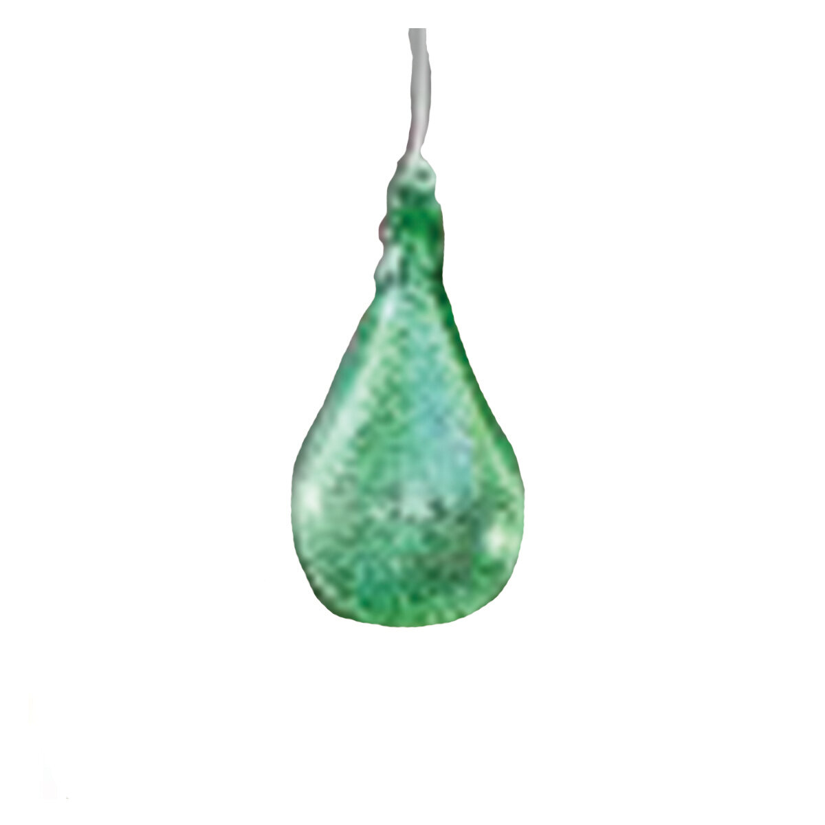 Iluminarie Stardust Teardrop Glass Ornament