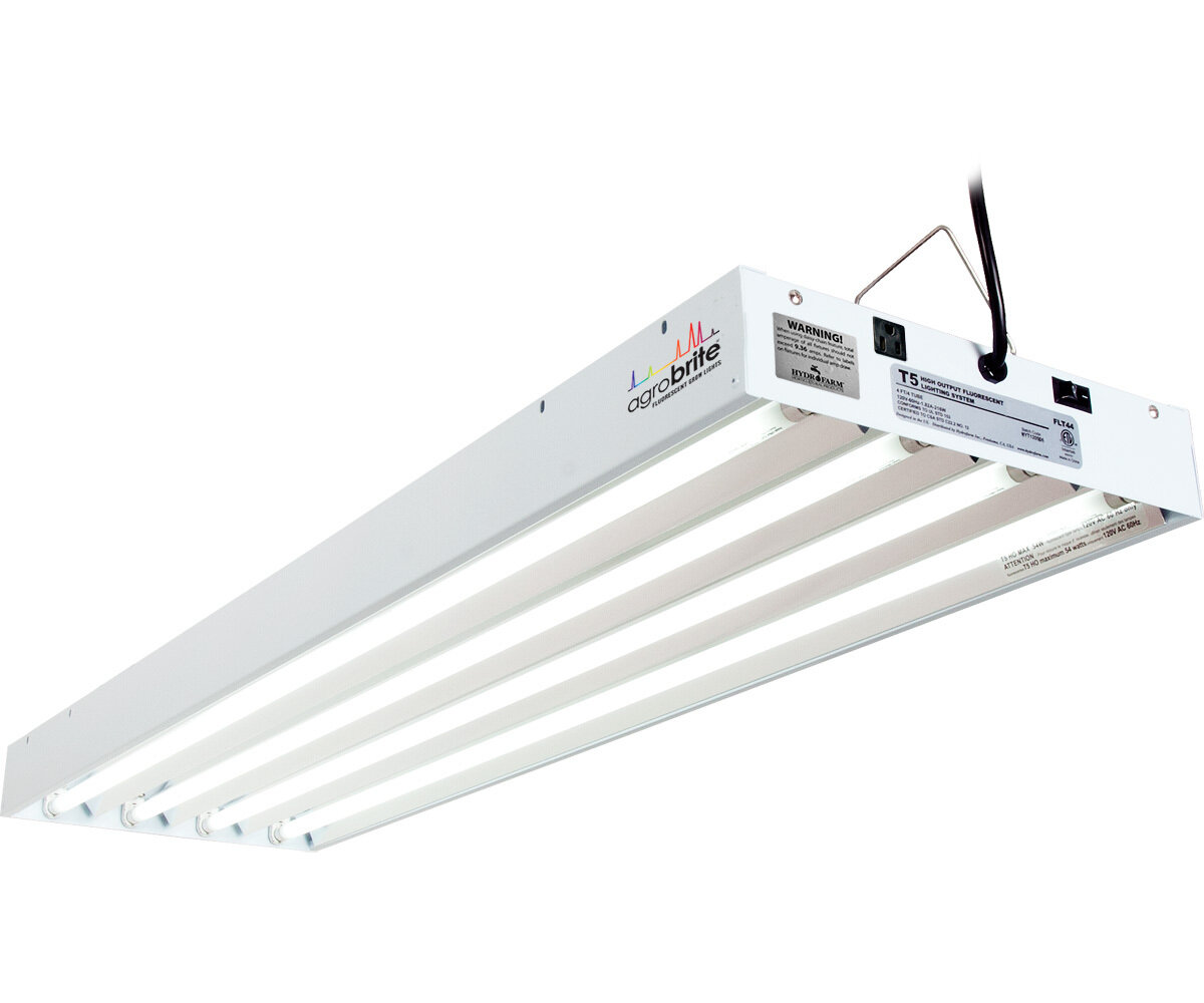 AgroBrite T5 216W 4ft 4-Tube Fixture w/Bulbs