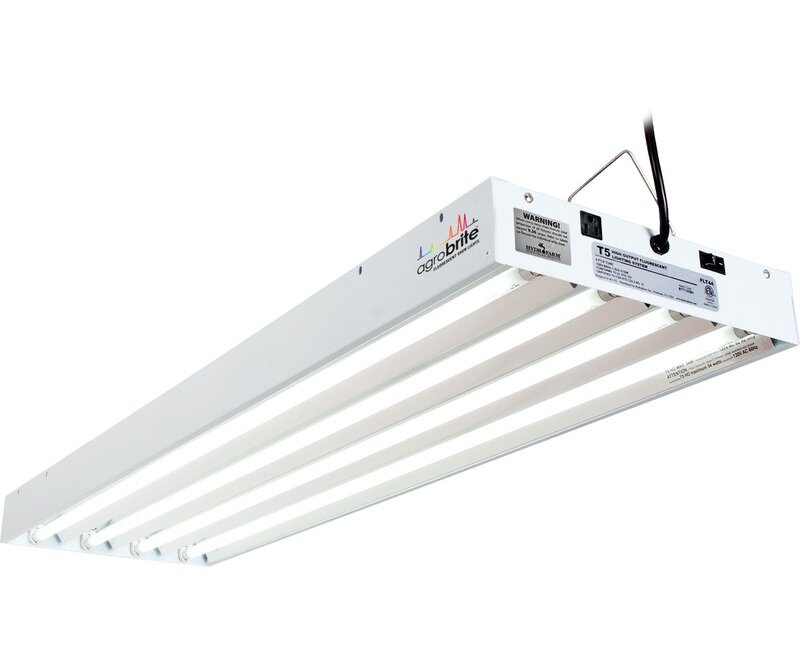 AgroBrite T5 216W 4ft 4-Tube Fixture w/Bulbs AgroBrite T5 216W 4ft 4-Tube Fixture w/Bulbs