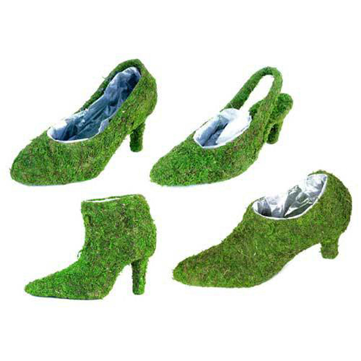 Ladies Decorative Shoe Assorted Collection 4pc/Set
