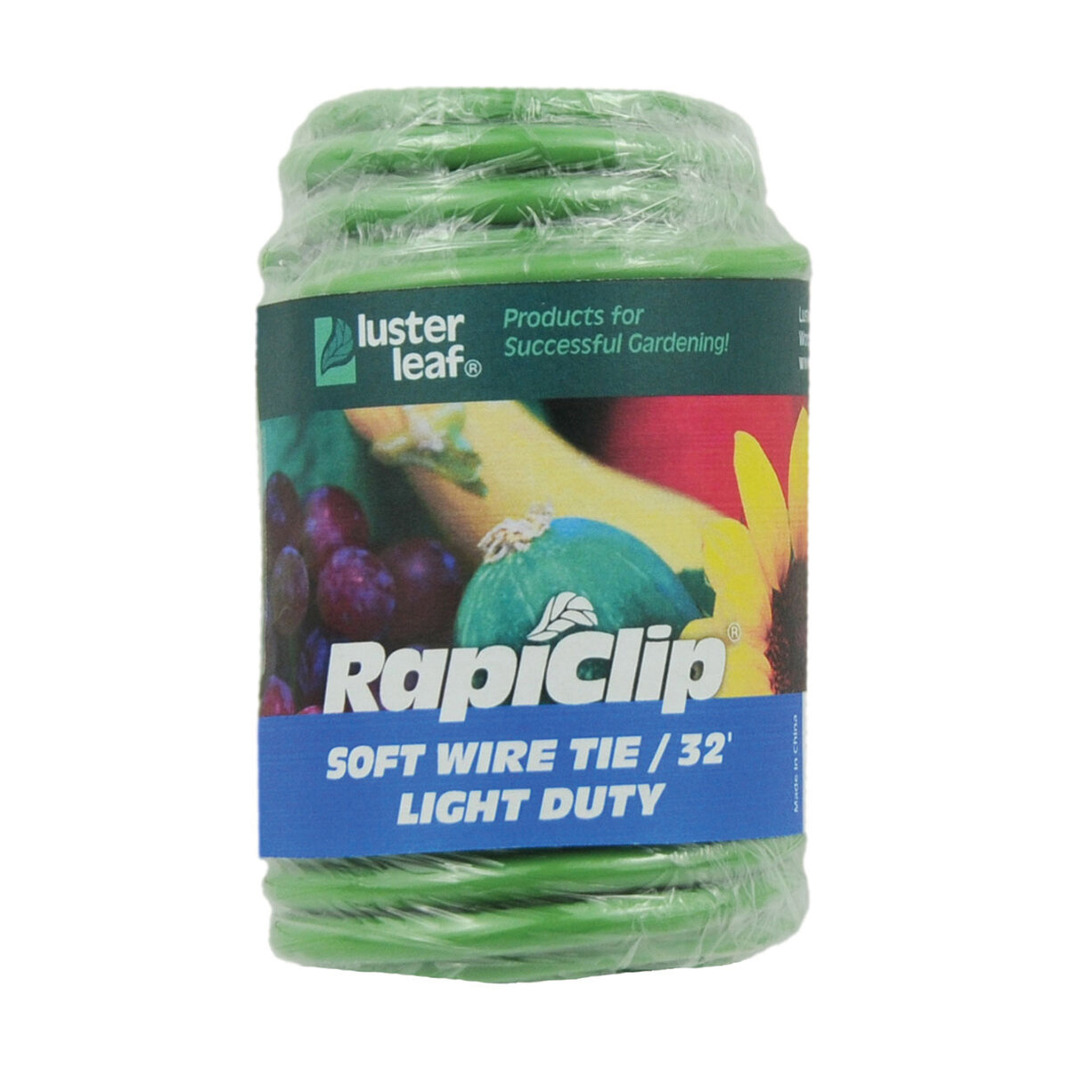 Rapiclip Soft Wire Tie, Green  Light Duty 32'