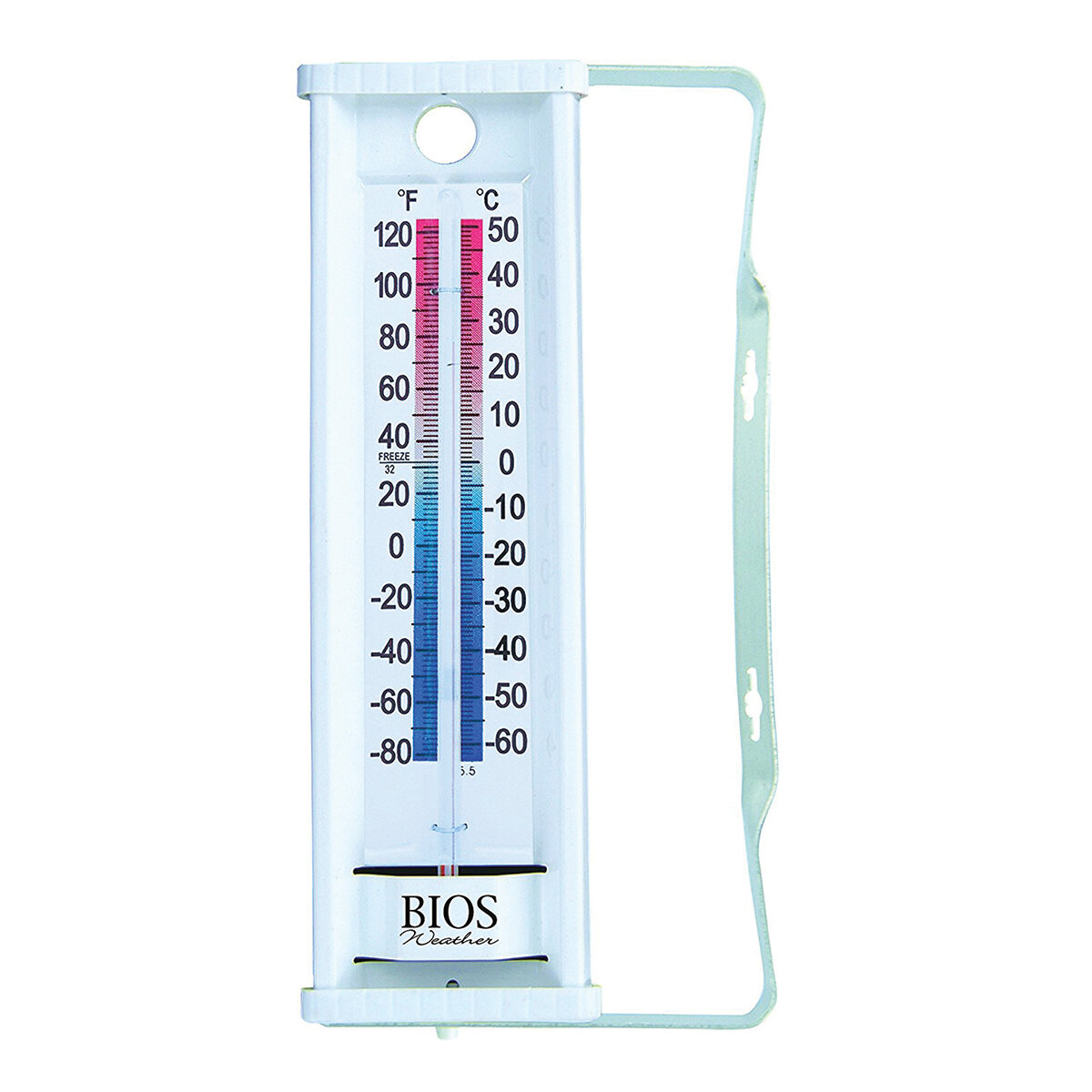 Aluminum Thermometer w/ Bracket 9"
