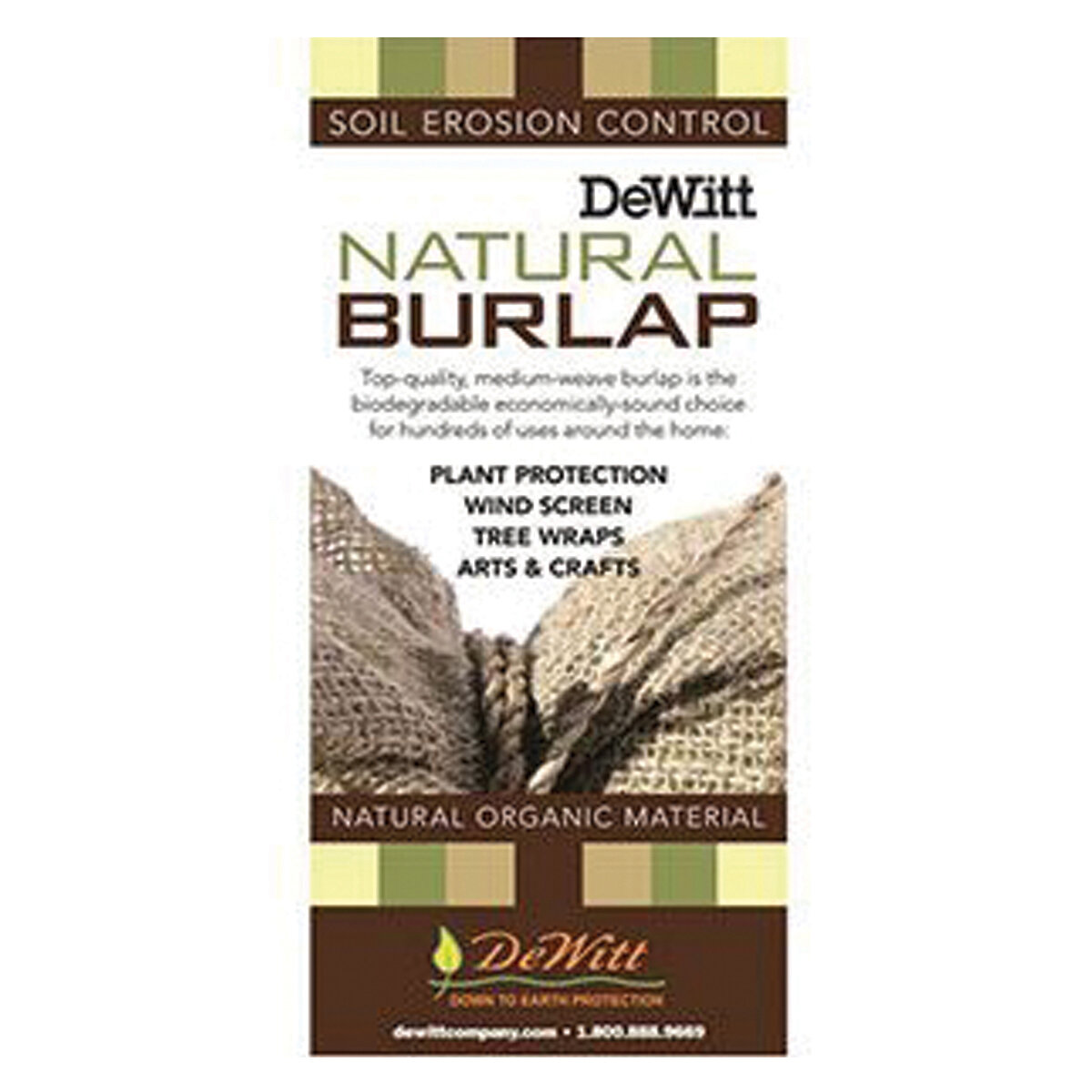 3' X 48' Natural Burlap 5.5 Oz Retail