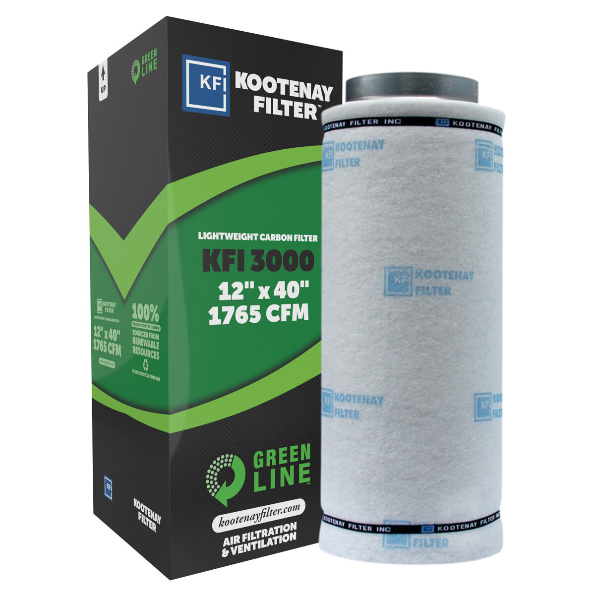 Kootenay Filter GreenLine 3000 12" flange 1765cfm