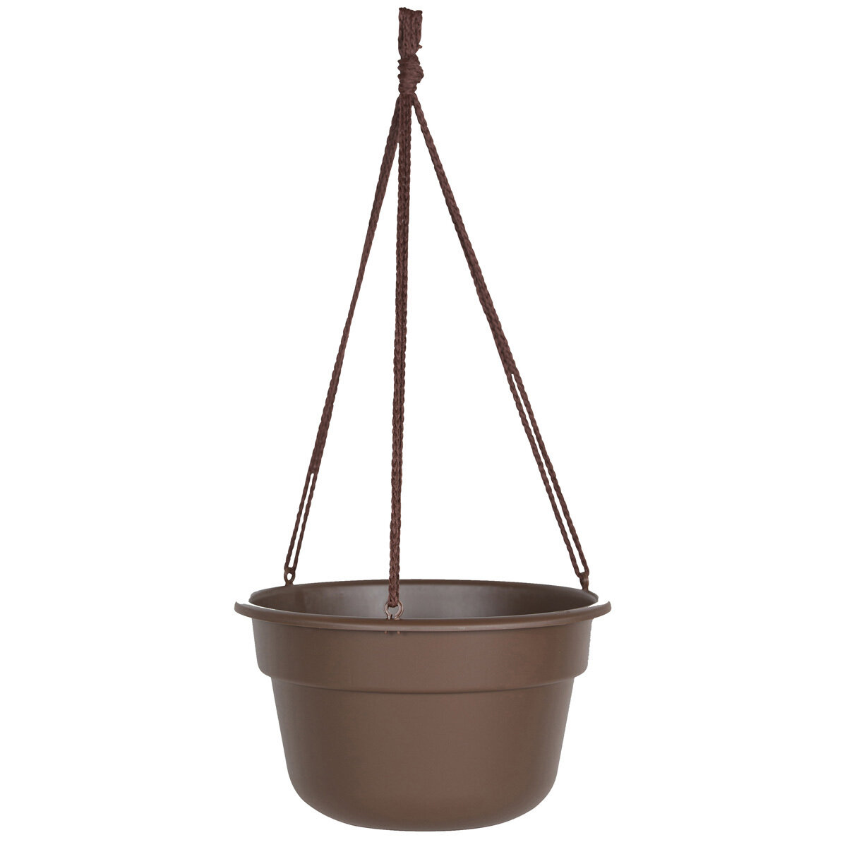 12" Dura Cotta Hanging Basket Chocolate