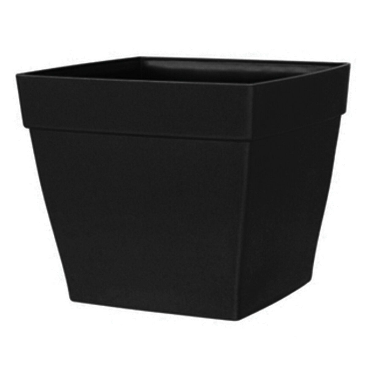 HARMONY 16" Self-Watering Patio Planter Black