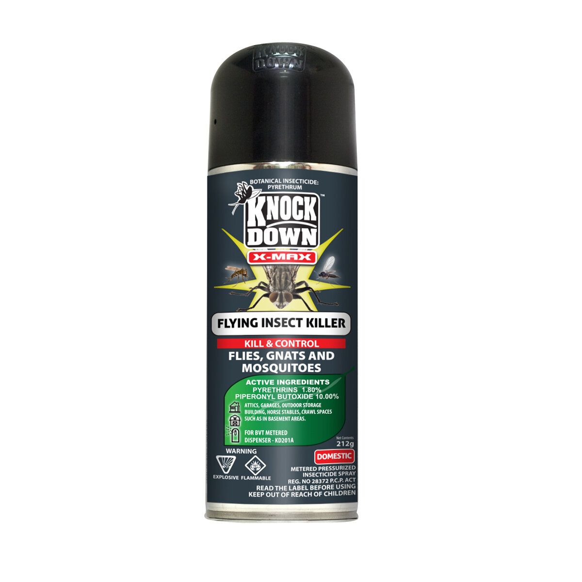 X-Max Fly Insect Kill BVT 1.8%Pyreth 212g(CS ONLY)