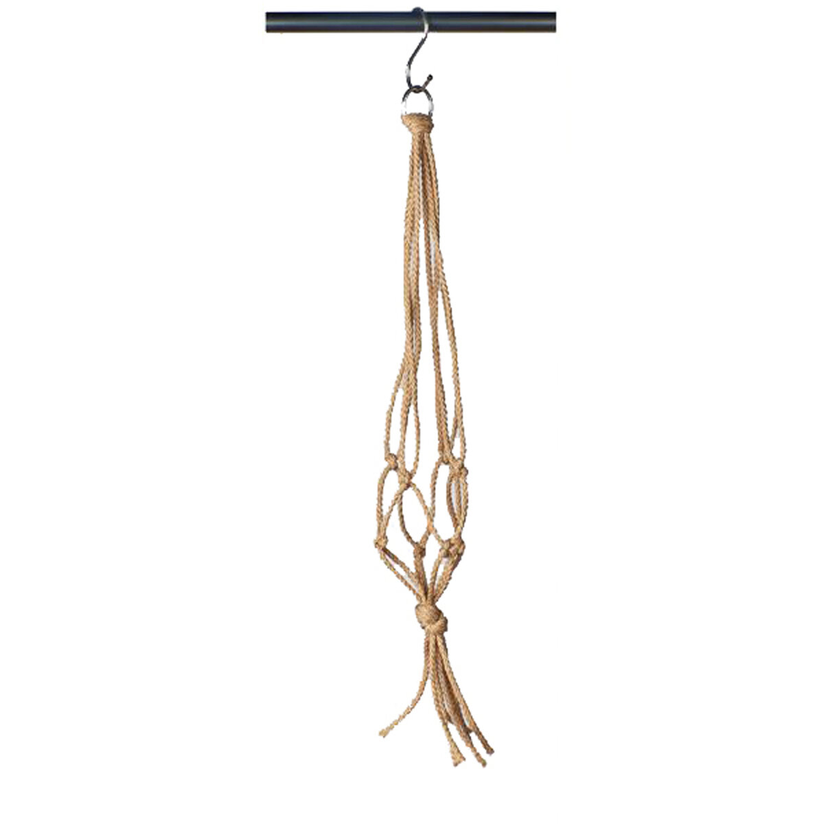 18" Mini Tan Macrame Plant Hanger
