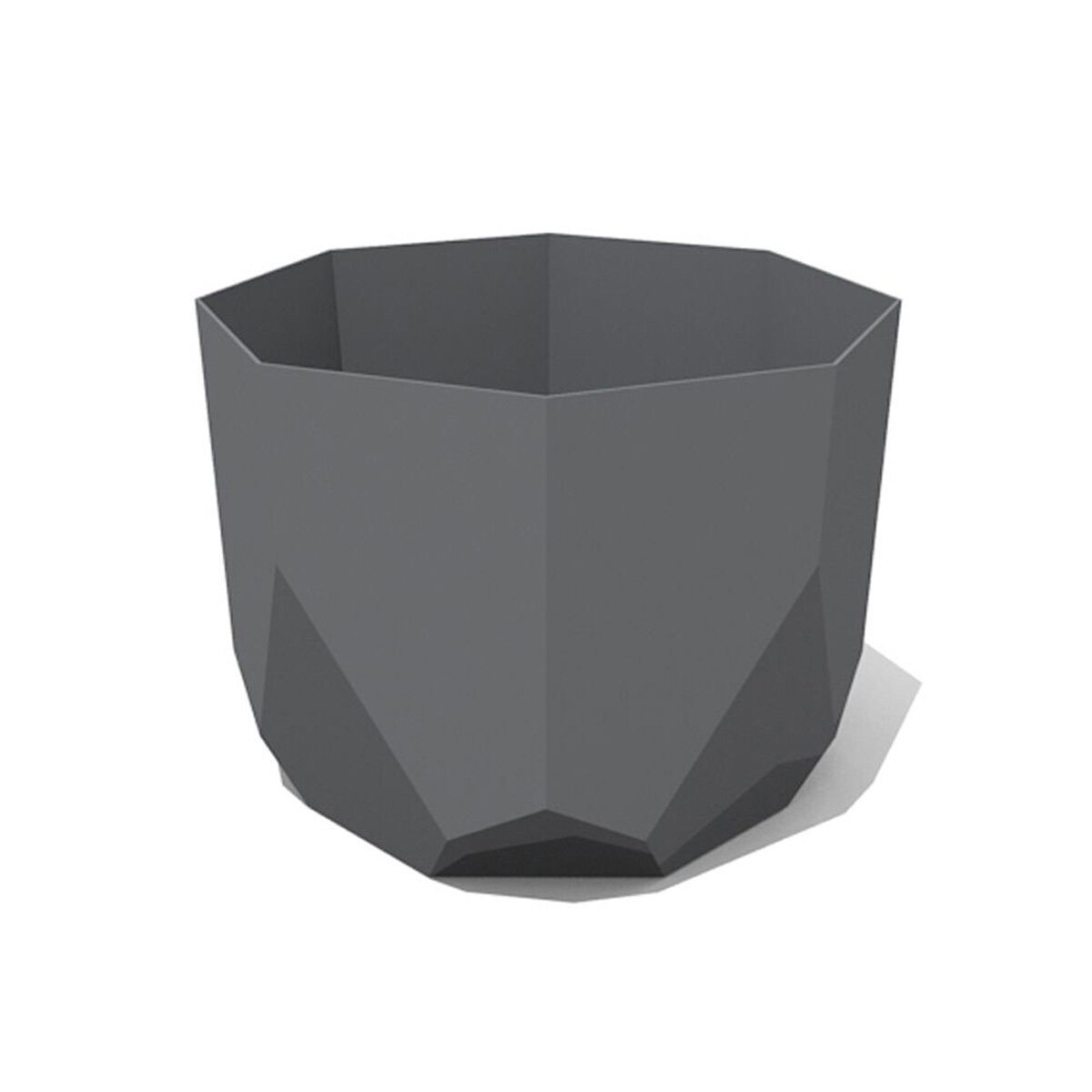 6" Tuxton Planter Casper Charcoal