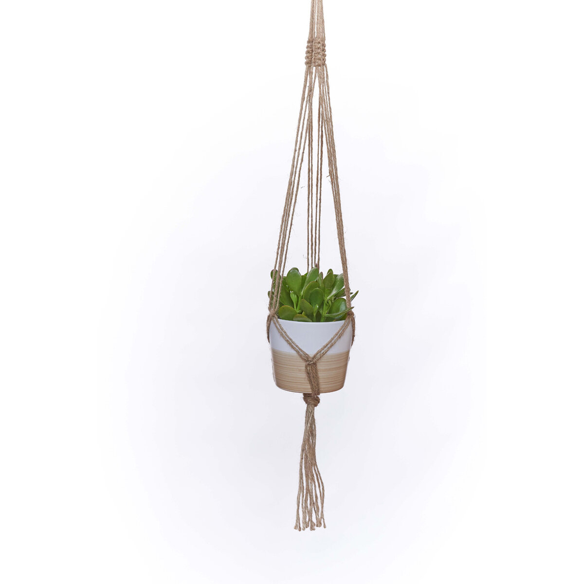36 Inch Colored Jute Hanger - Natural