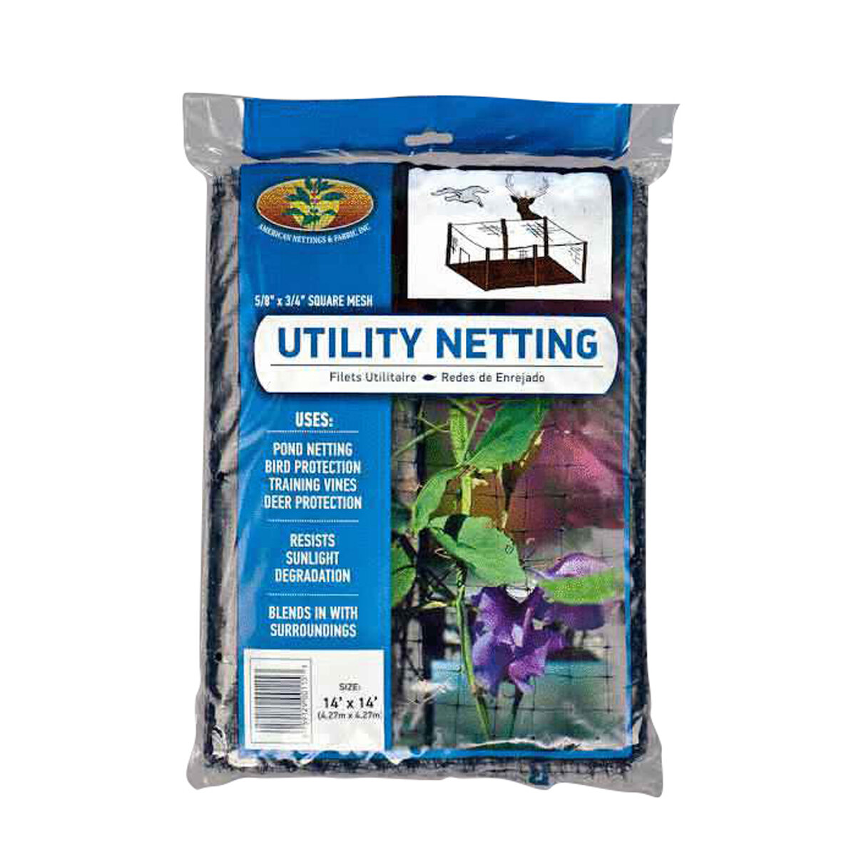 Utility Netting (Black 3/4)  14'X50'
