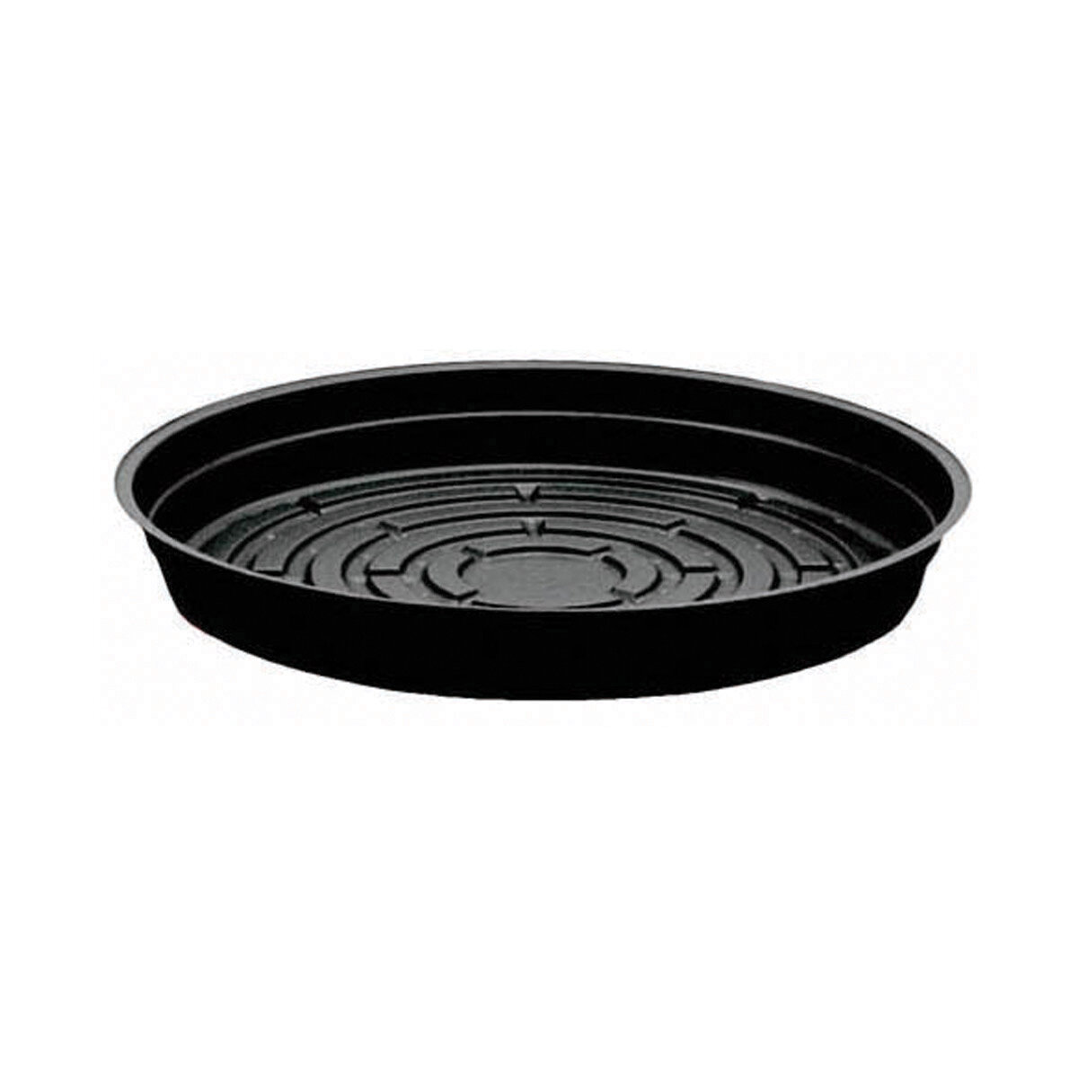 12" Black Vinyl Plant Saucer