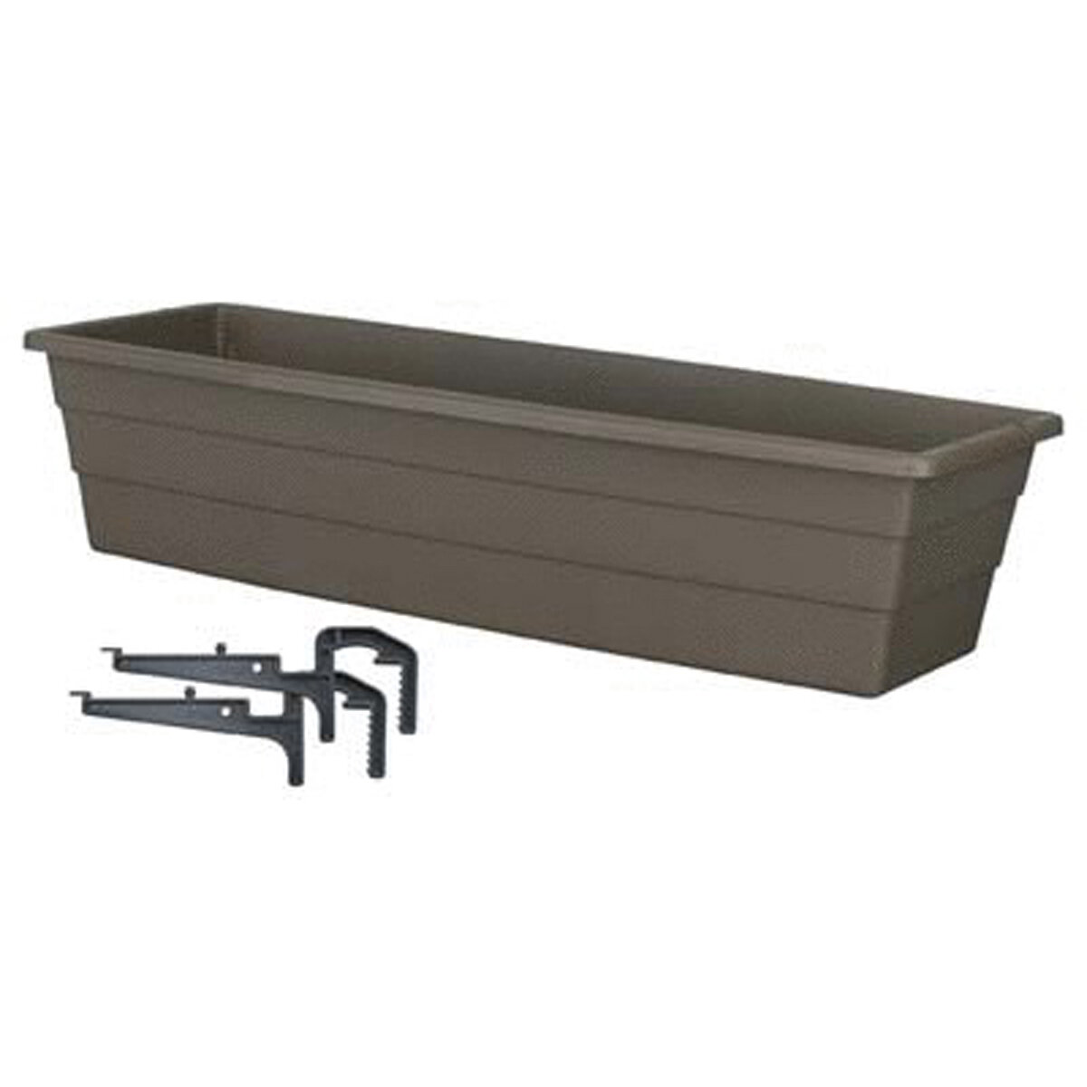 FUTURA 24" Window Box with Plastic Brackets Cap
