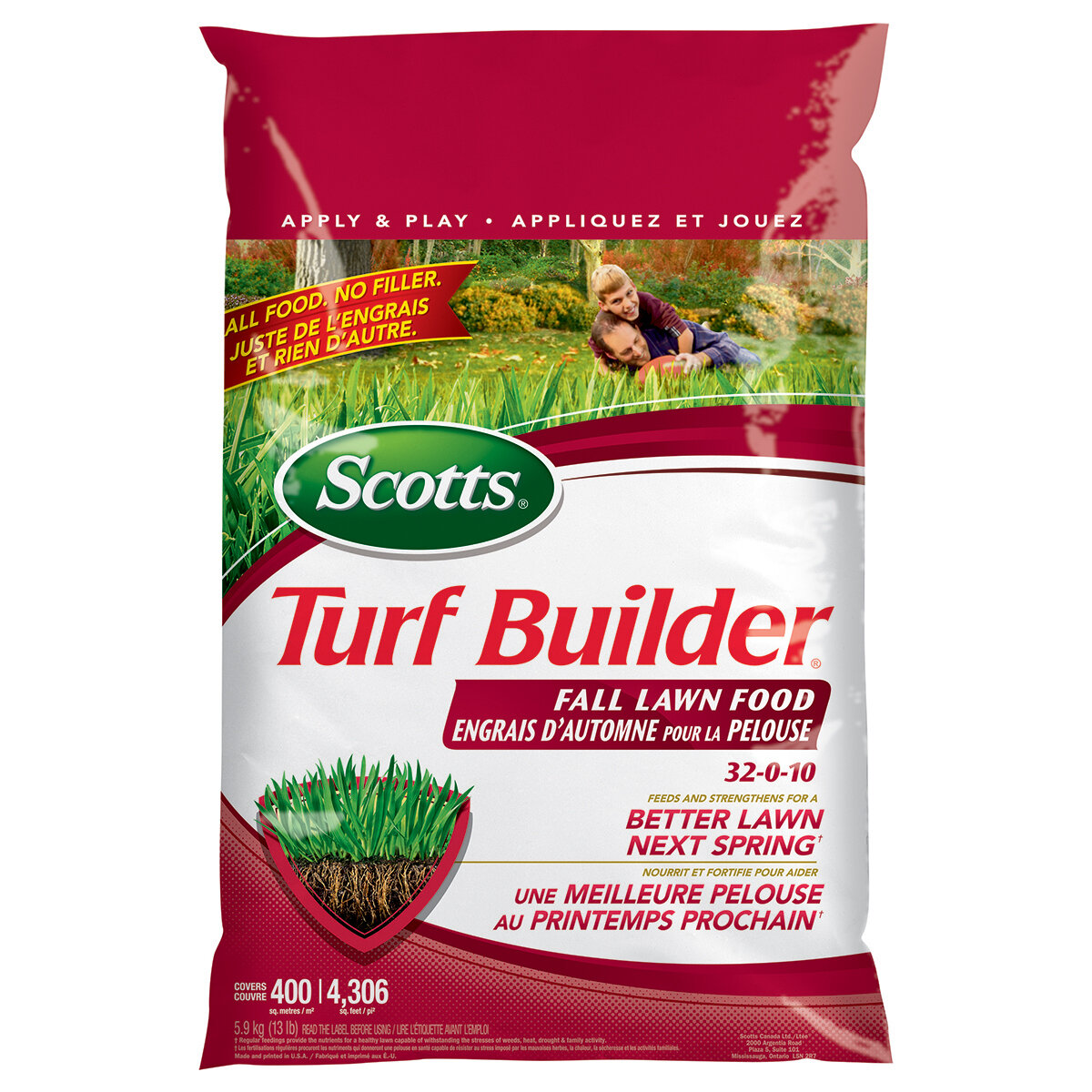 Turf Builder Fall Lawn Food 32-0-10  5.2kg /400m²