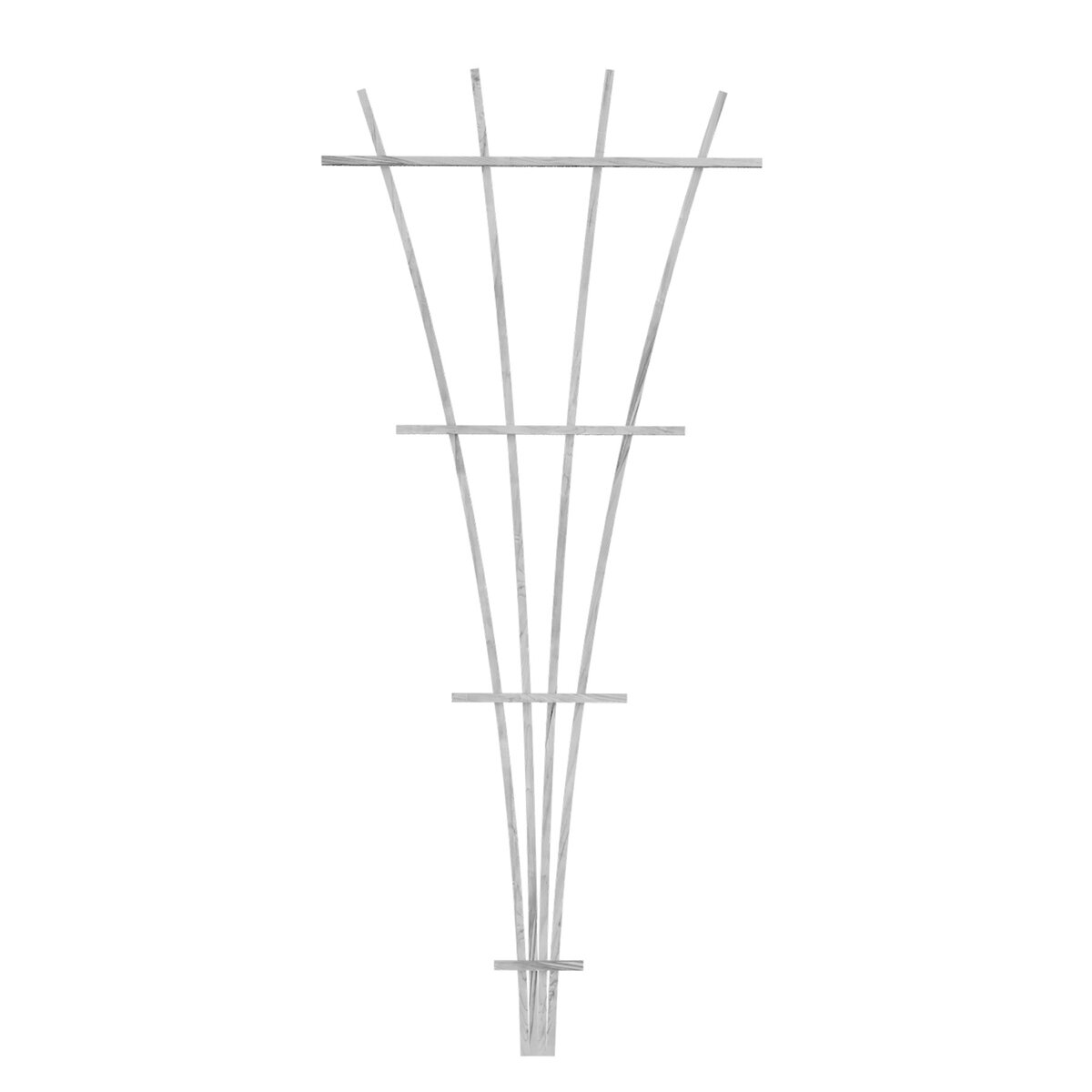 72 " Wood Fan Trellis, White 6/Cs