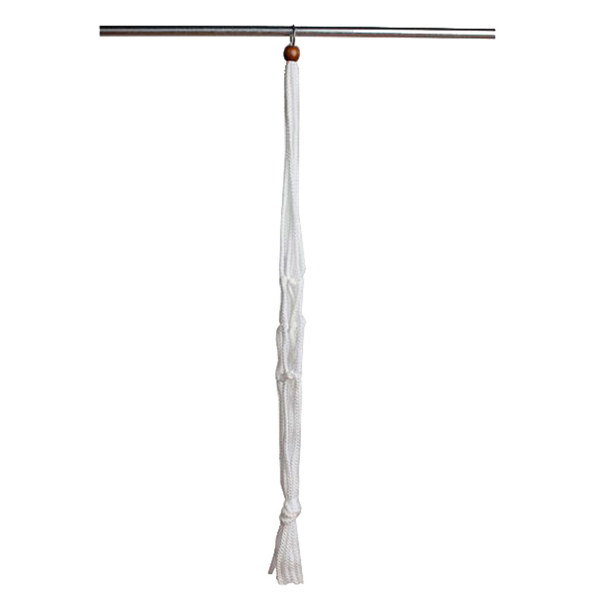 30" White Macrame Plant Hanger