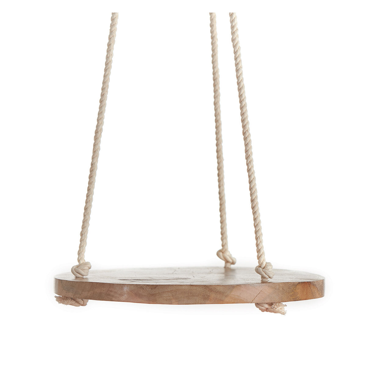10" Hanging Wooden Round - Cotton