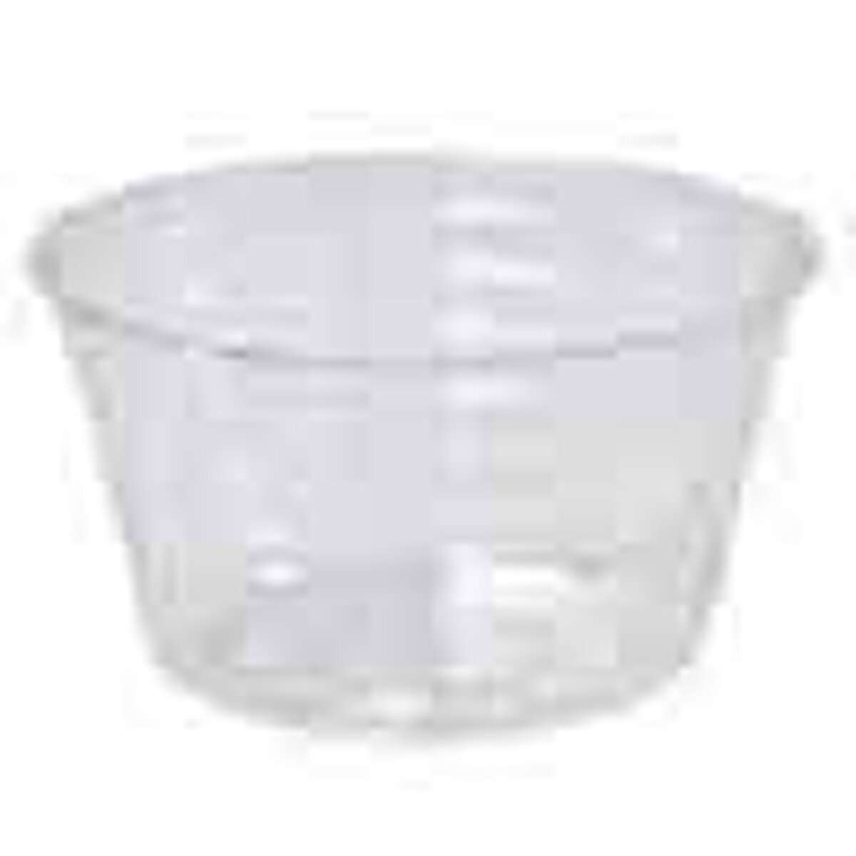 4" Clear Vinyl Basket Liner Deep 2 3/8"