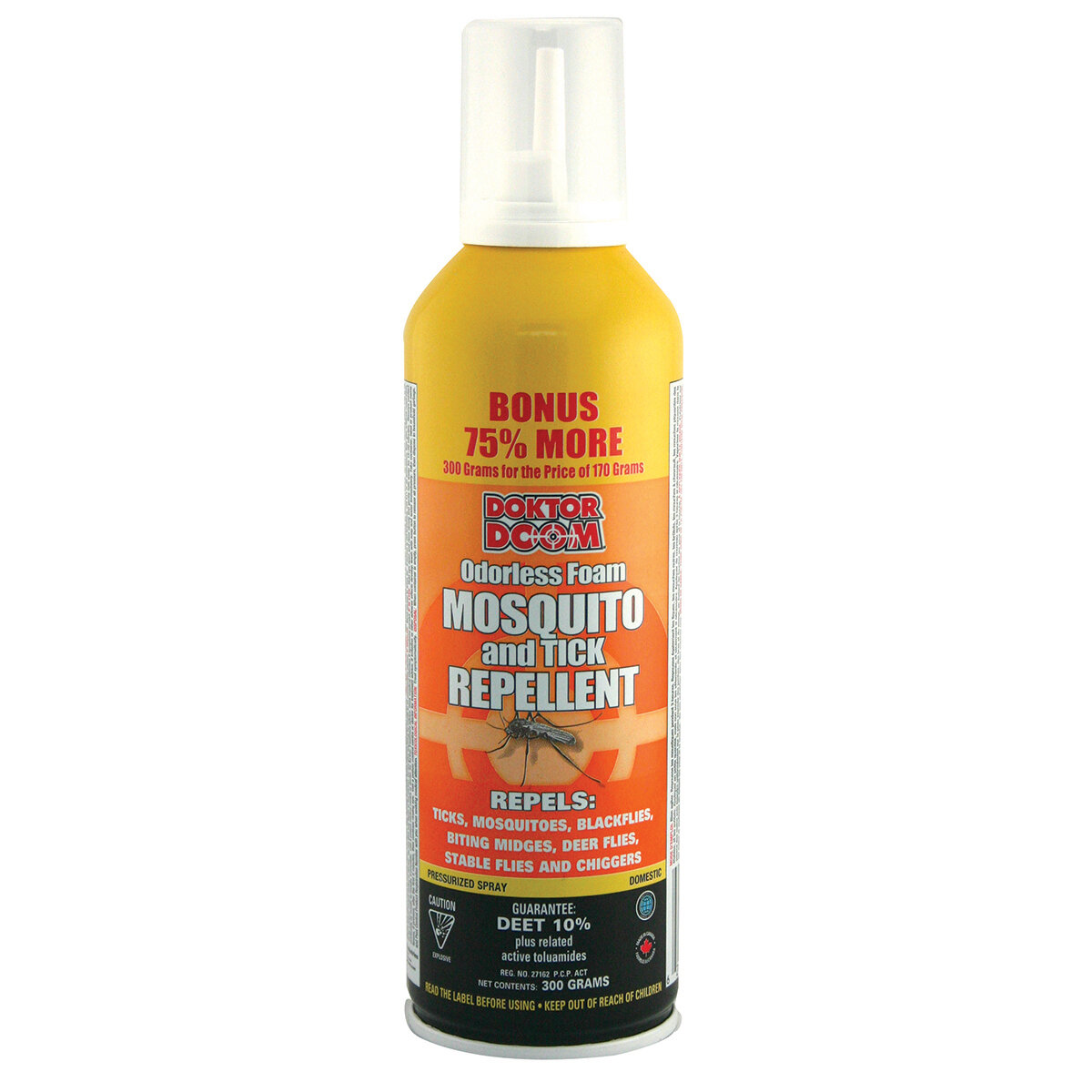 Mosquito Odorless Foam Repel 10%Deet 300g(CS ONLY)