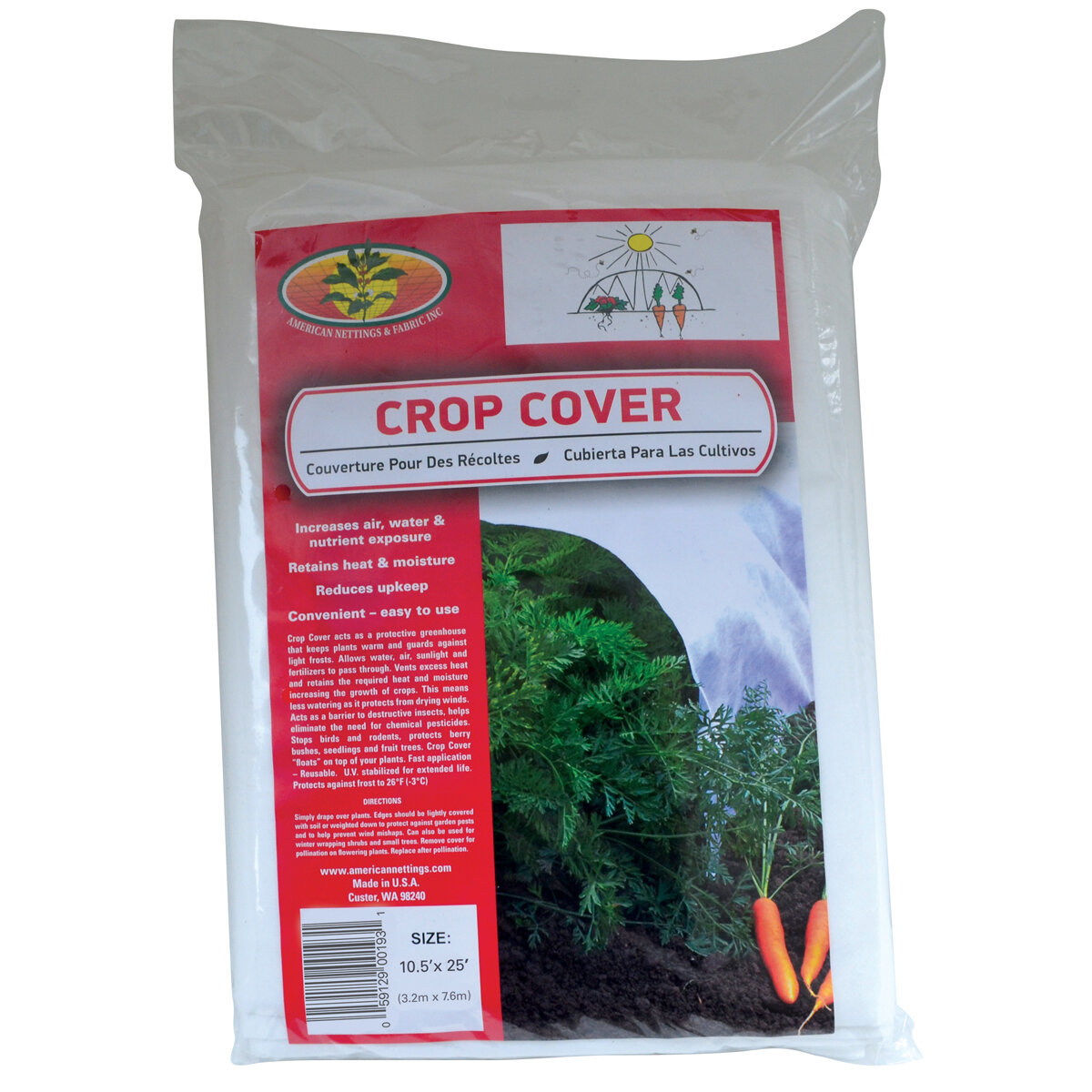 Crop Cover (Wht 30Gm) 10.5'X25'