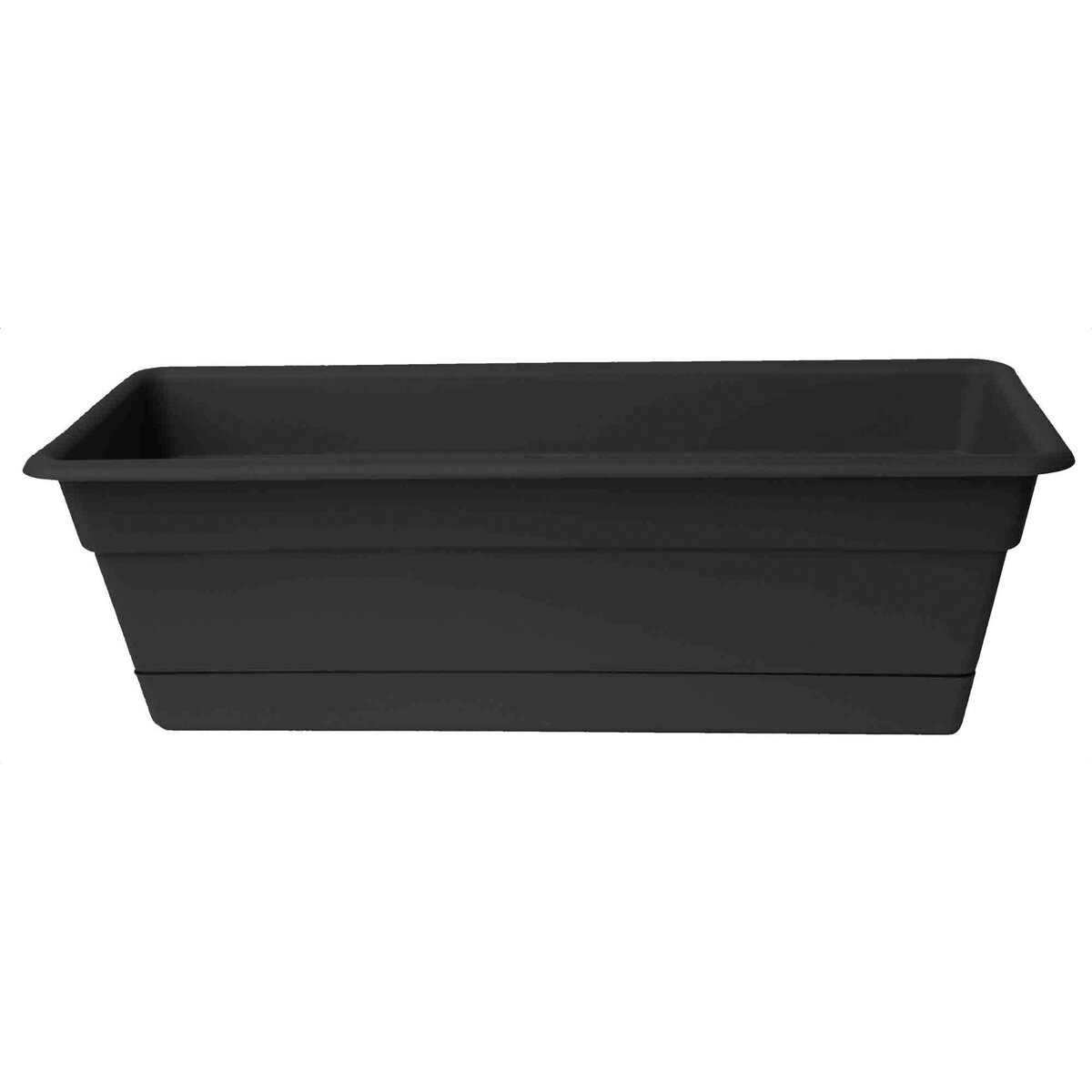 18" Dura Cotta Window Box Black