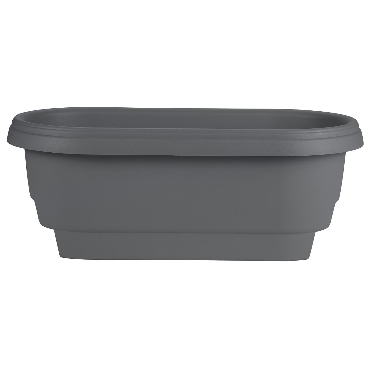24" Deckrail Charcoal Planter
