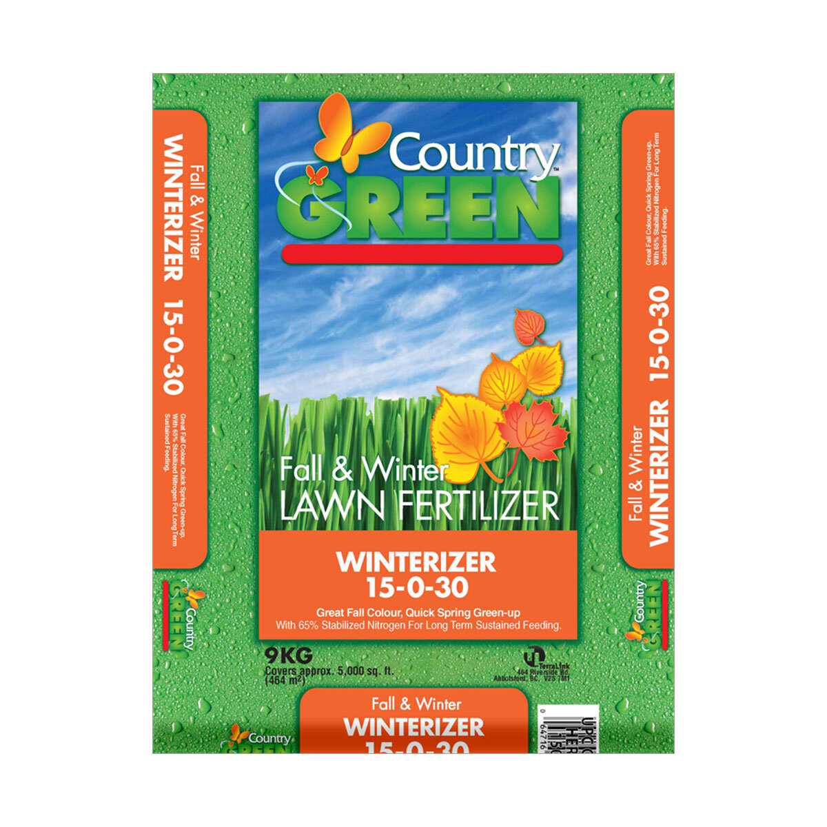 CountryGreen Fall/Winter Fertilizer 15-0-30 9Kg