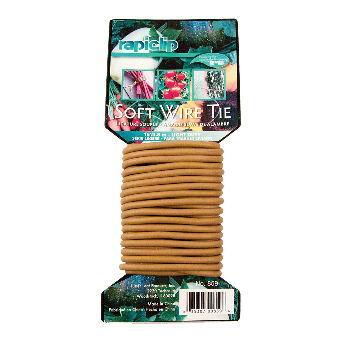 Rapiclip Soft Wire Tie Brown Light Duty 16'
