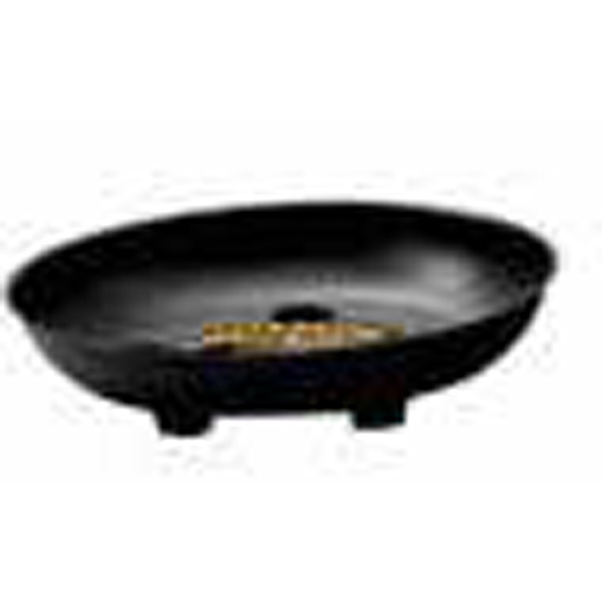 6" Black Heavy Foot Saucer