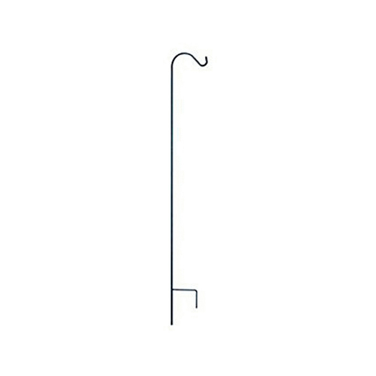 64" Single Shepherd’s Hook, Black