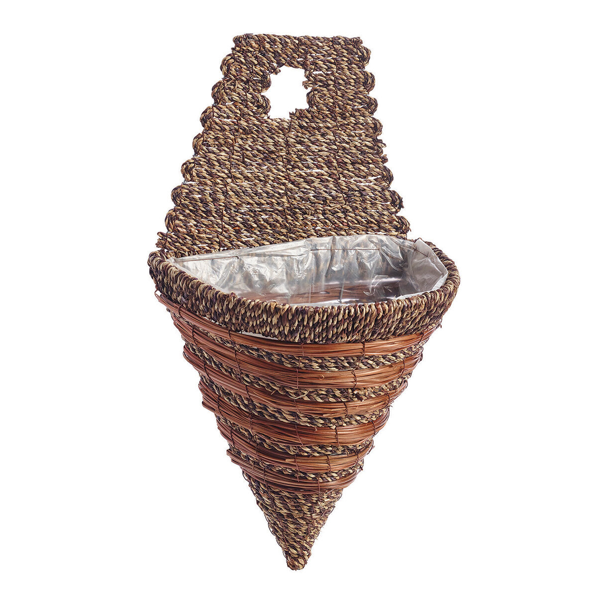 Cone 12" Sisal Rope/Fern Woven